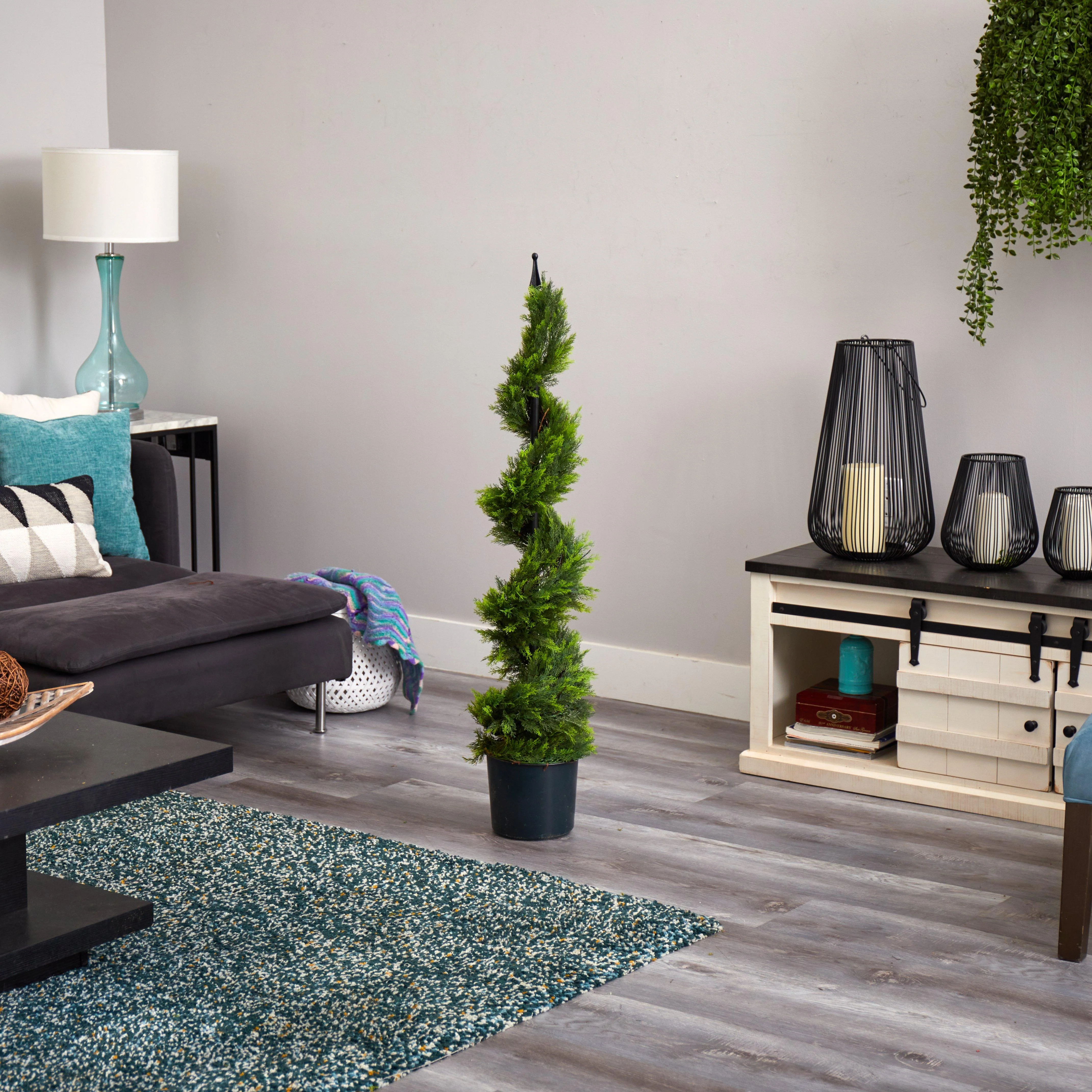4' Cypress Spirial Silk Tree - Image 4