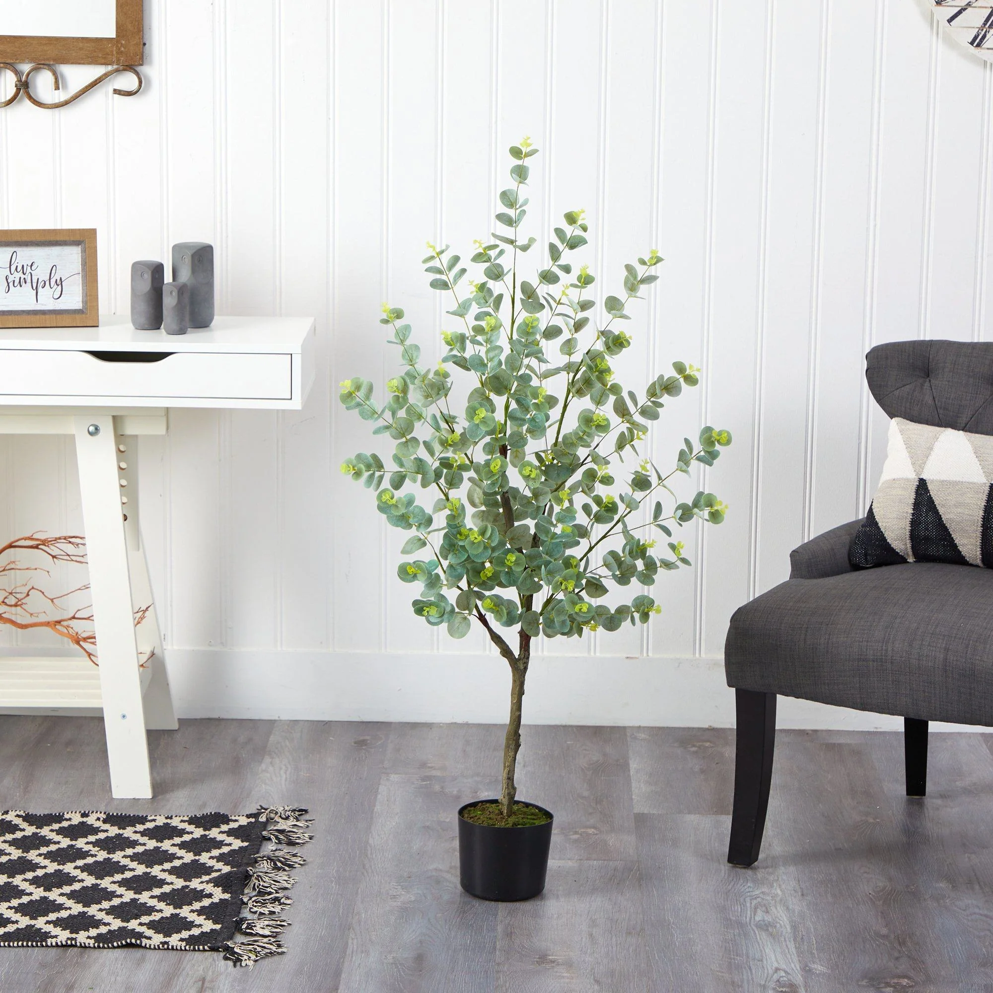 4’ Eucalyptus Artificial Tree - Image 5
