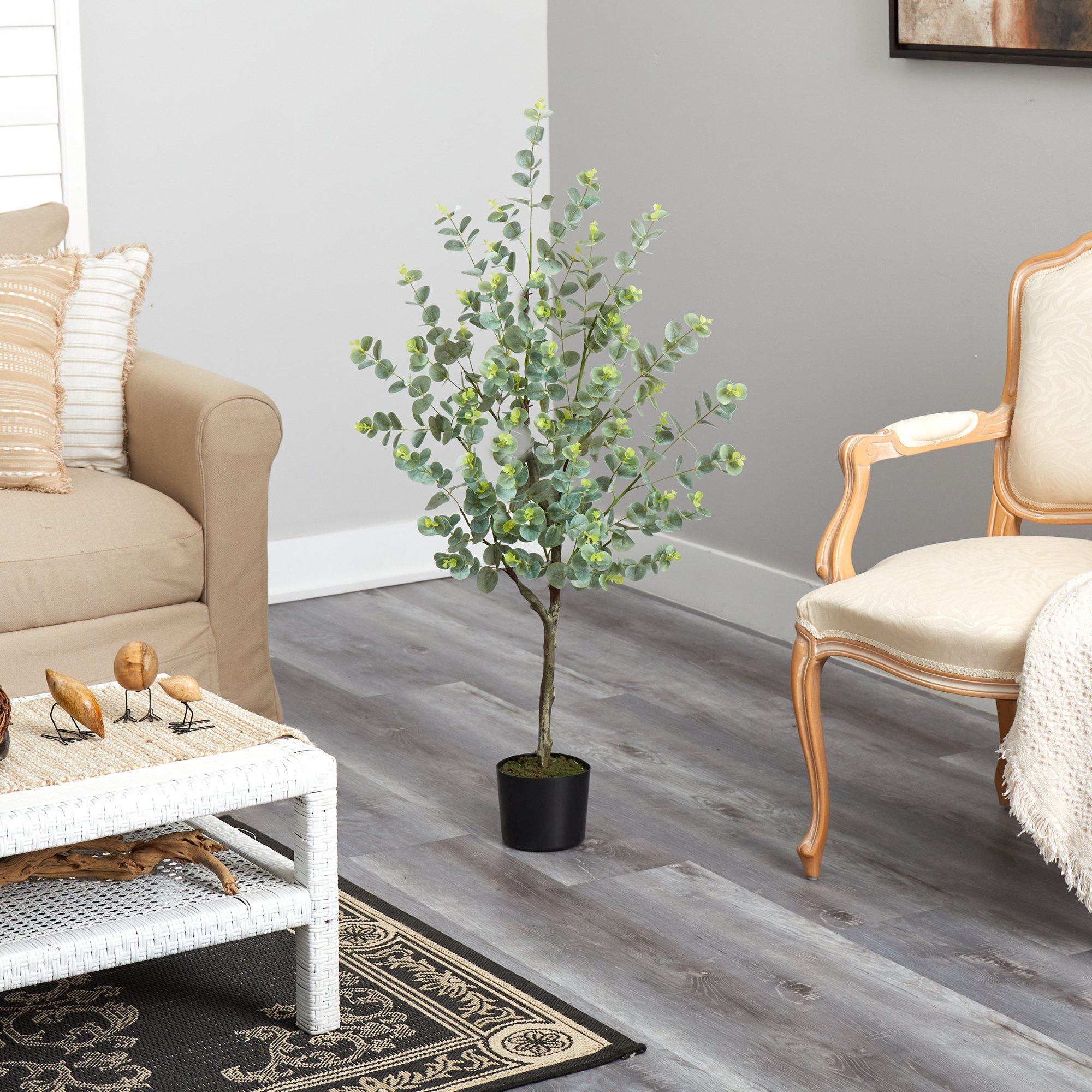4’ Eucalyptus Artificial Tree - Image 6