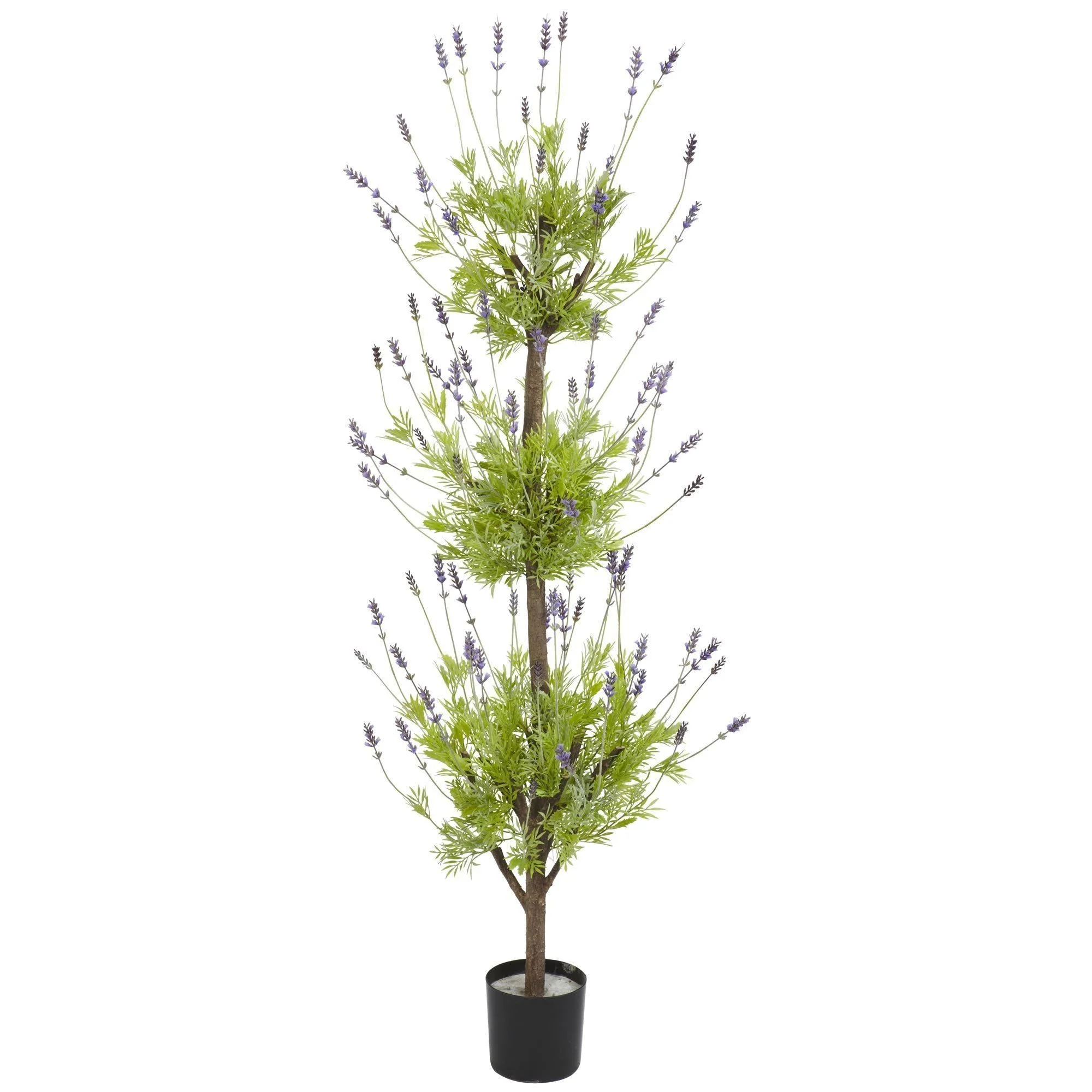 4' Lavender Topiary Silk Tree - Image 4