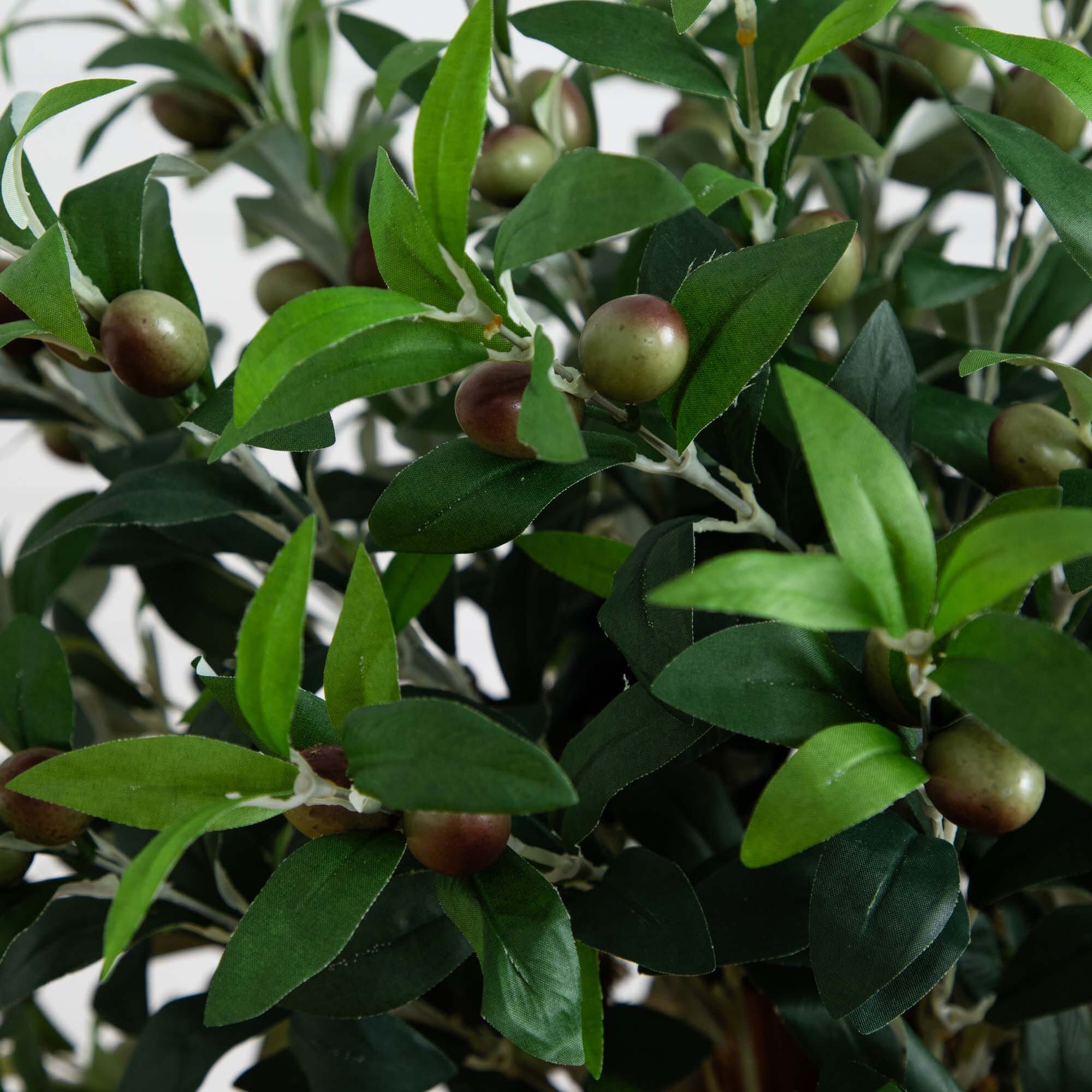 4’ Olive Topiary Silk Tree - Image 2