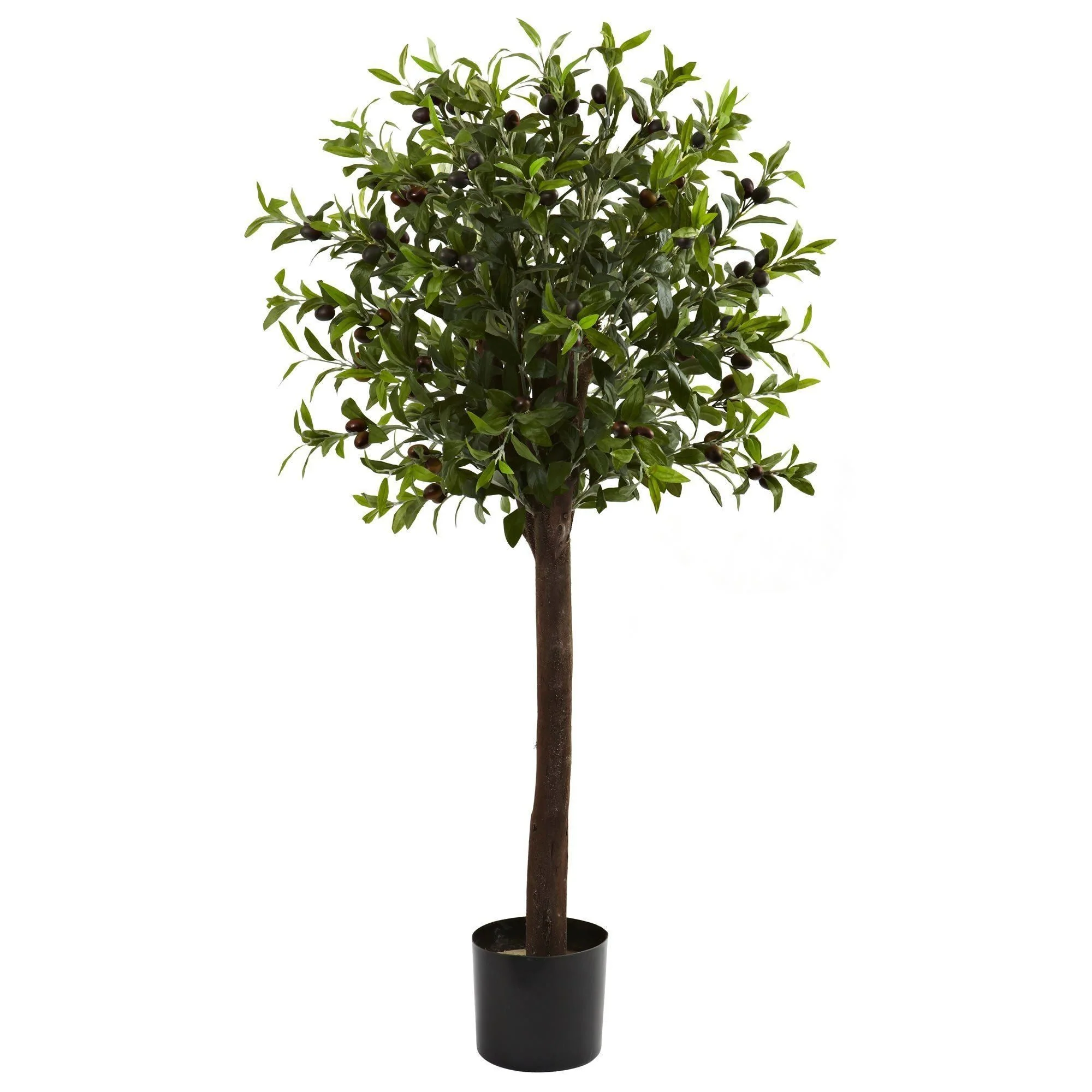 4’ Olive Topiary Silk Tree - Image 4