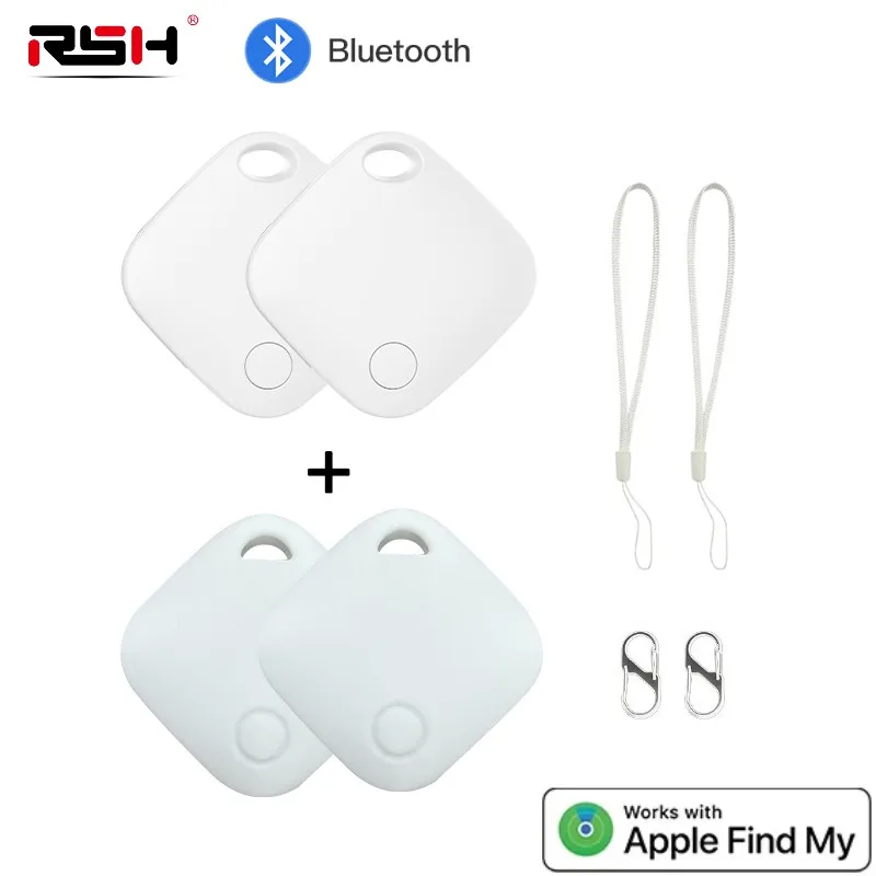 4 Pack Bluetooth GPS Tracker Smart Tag Locator for Keys Pets Cars Find My - Image 7