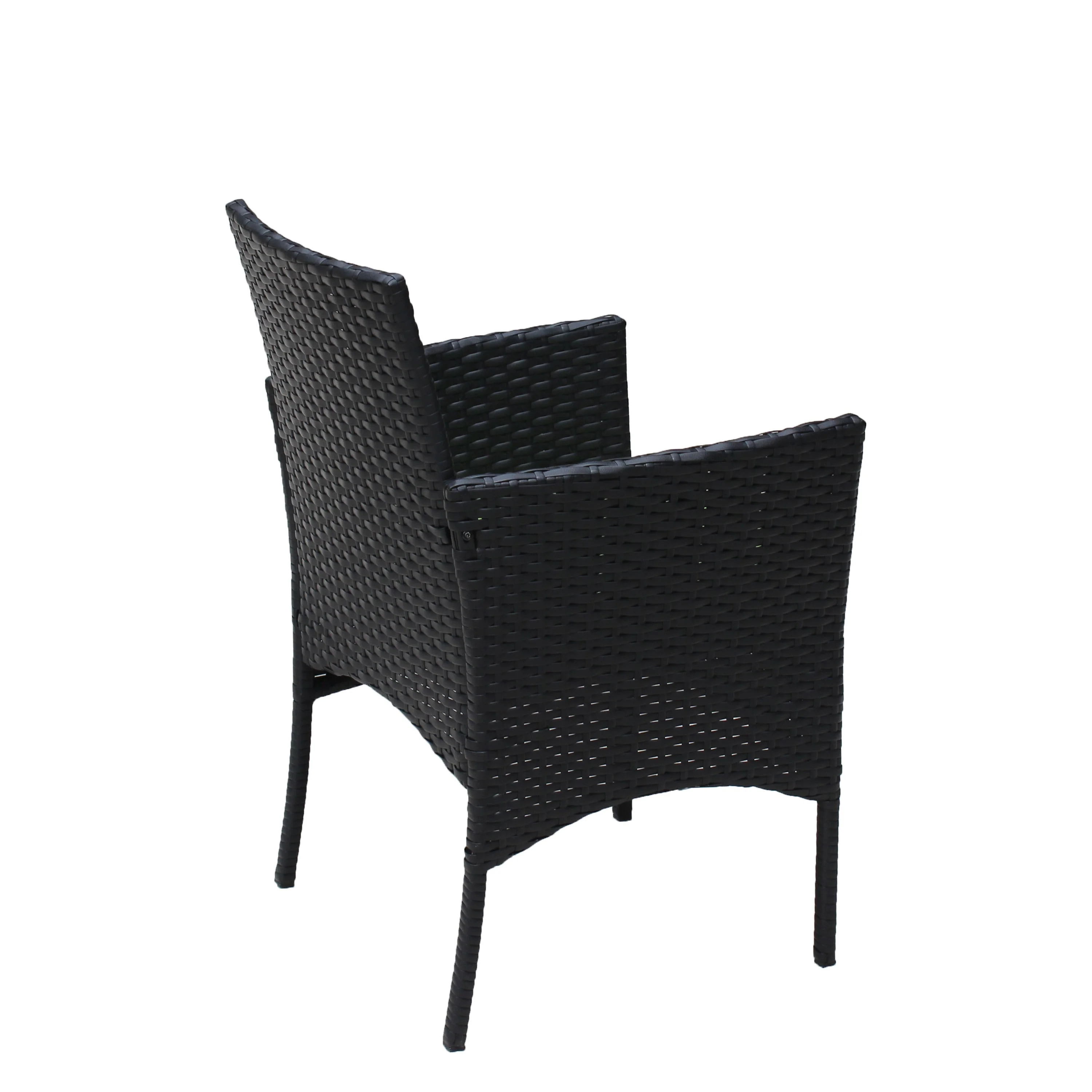 4 PC Rattan Patio Furniture Set Outdoor Cushioned Wicker Sofa Green Cushion - Image 19
