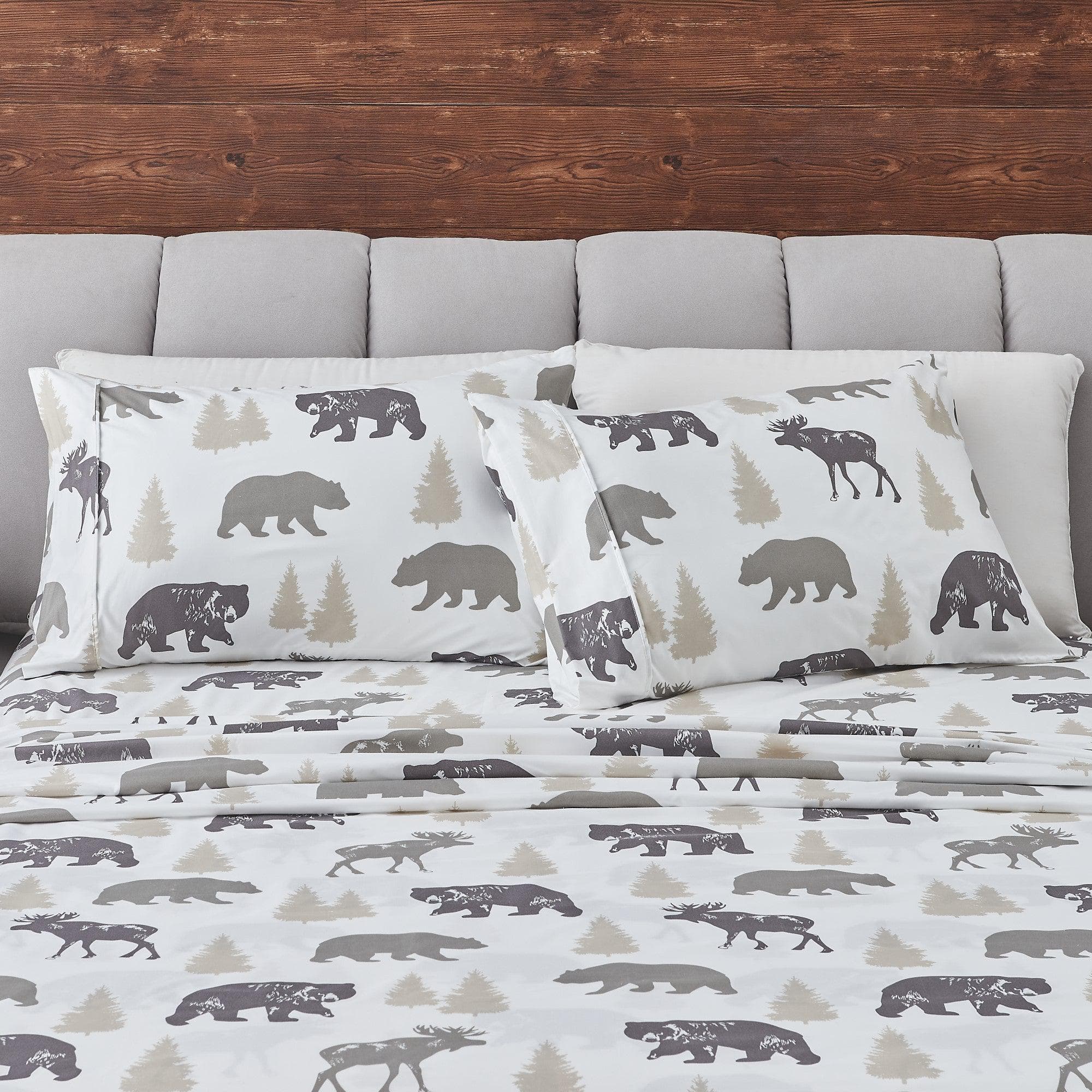 4-Piece Lodge Microfiber Sheet - Mountain Ridge Collection - Image 16