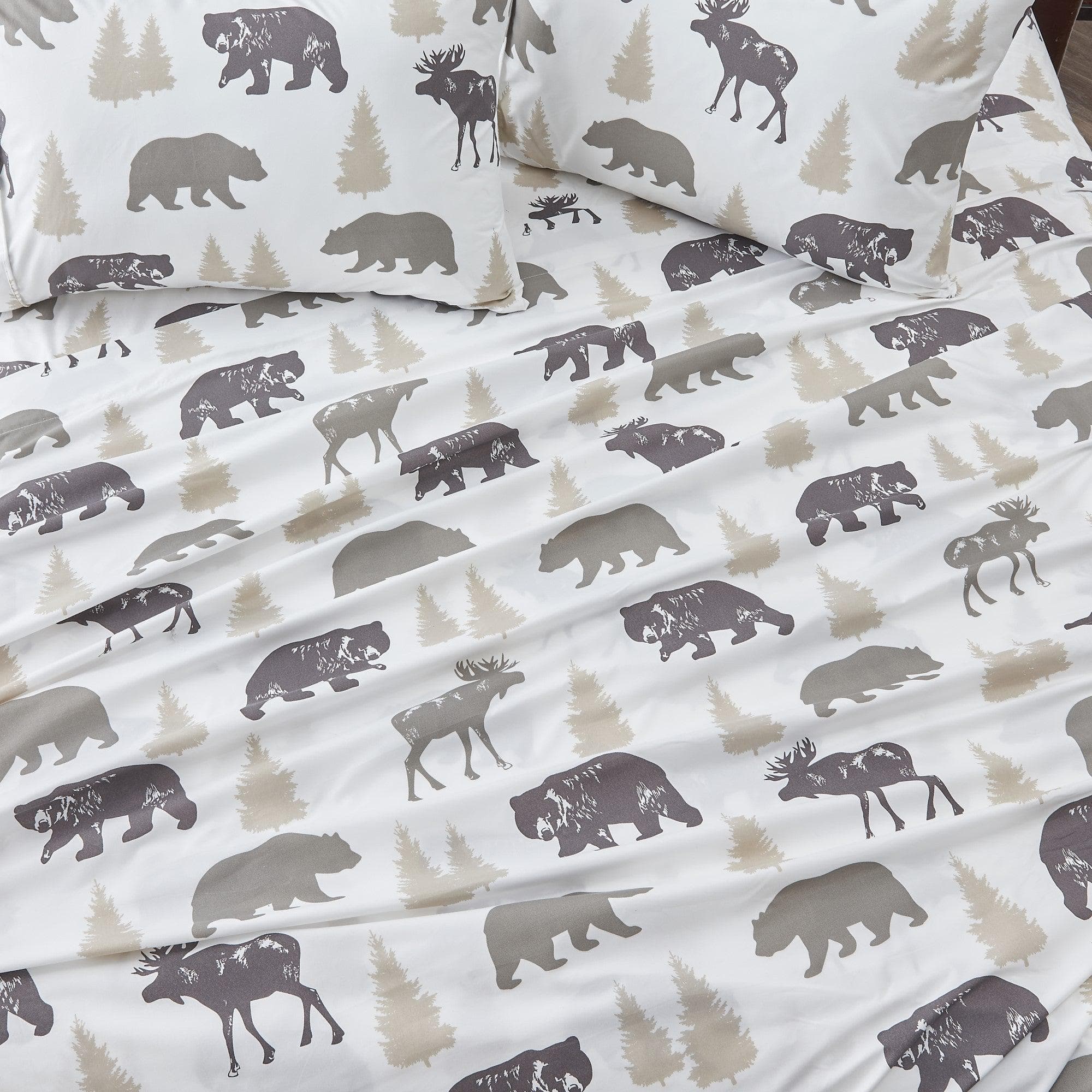 4-Piece Lodge Microfiber Sheet - Mountain Ridge Collection - Image 17
