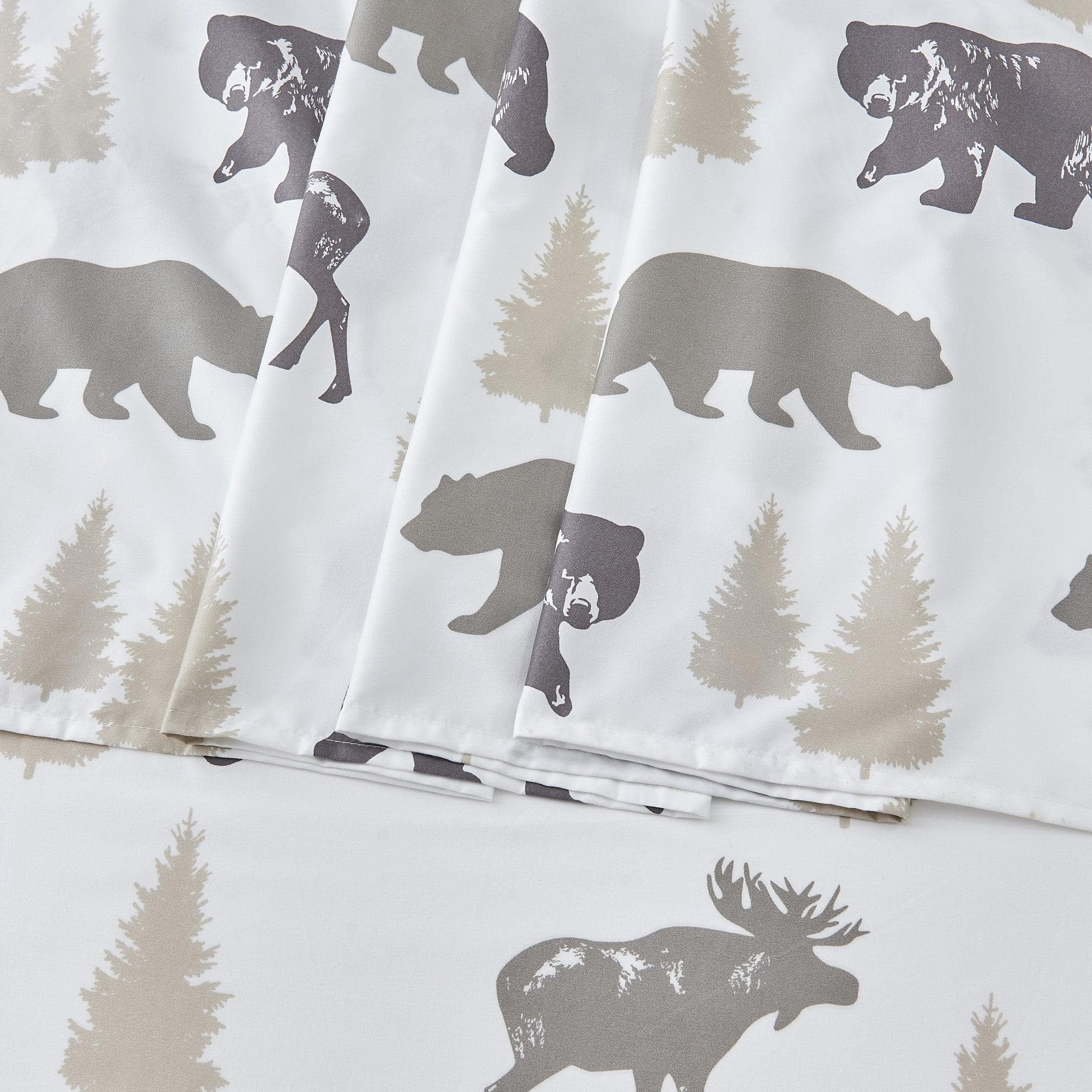 4-Piece Lodge Microfiber Sheet - Mountain Ridge Collection - Image 18