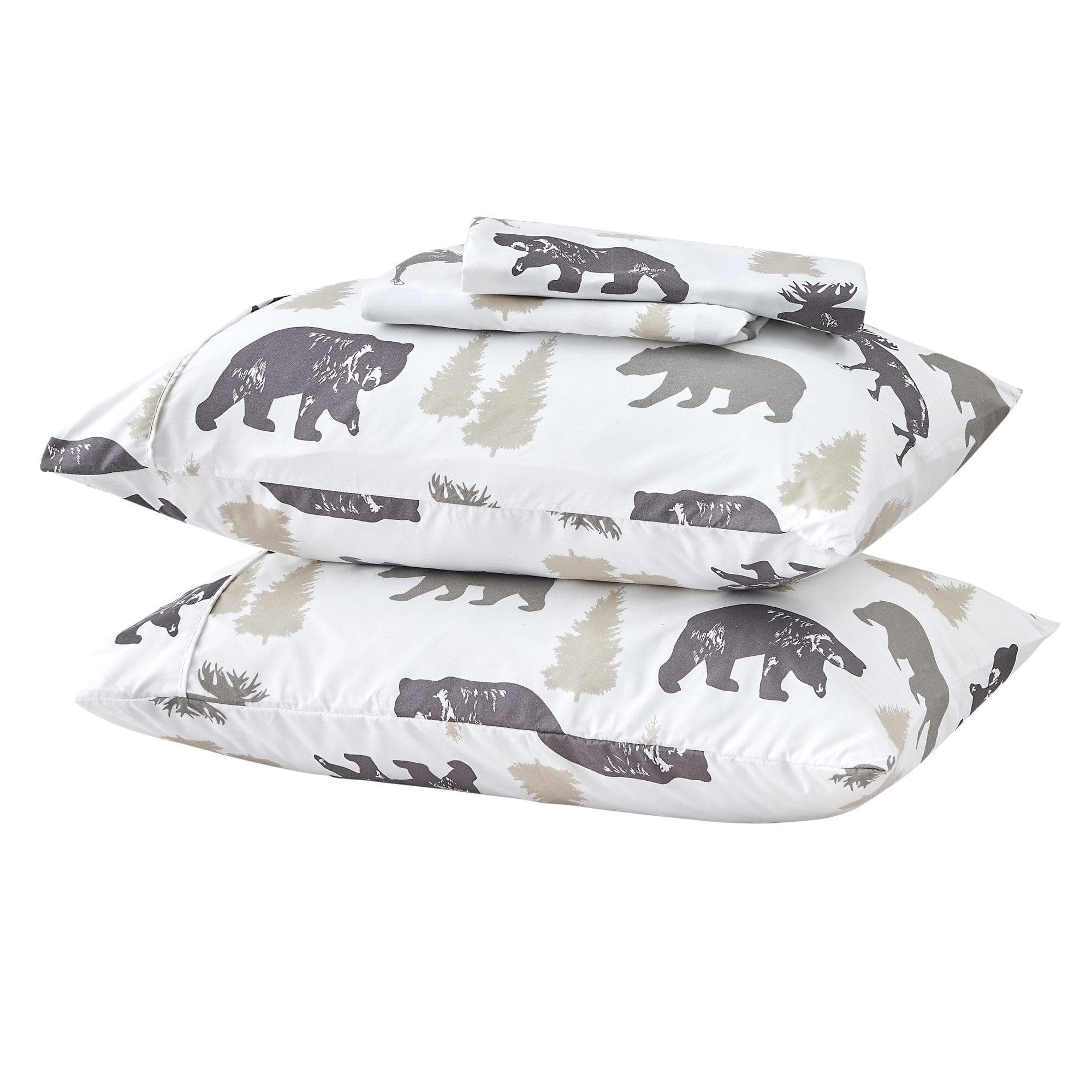 4-Piece Lodge Microfiber Sheet - Mountain Ridge Collection - Image 19