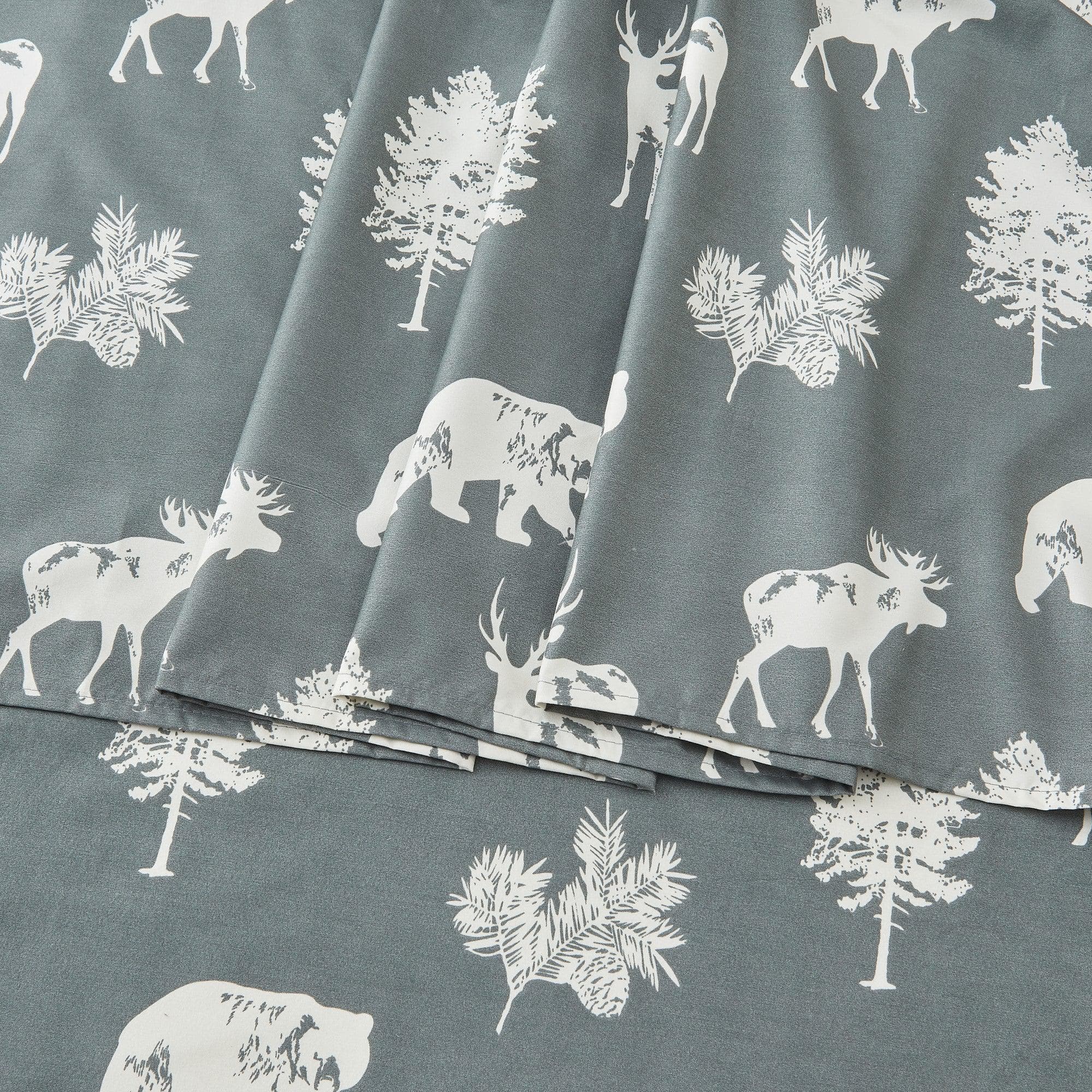 4-Piece Lodge Microfiber Sheet - Mountain Ridge Collection - Image 33