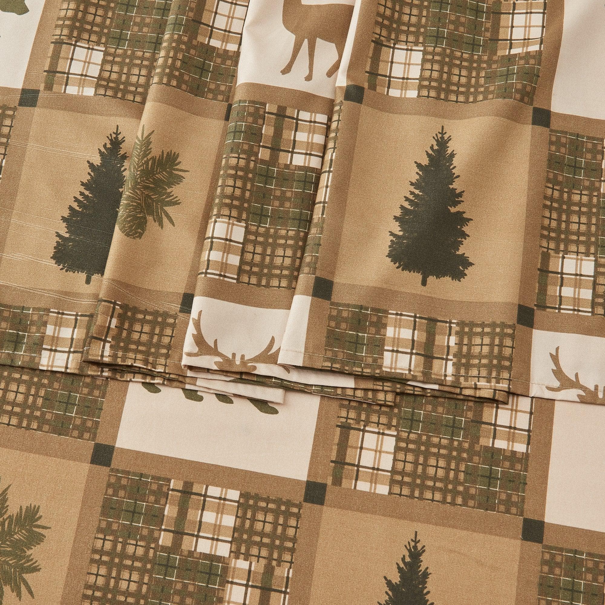4-Piece Lodge Microfiber Sheet - Mountain Ridge Collection - Image 38