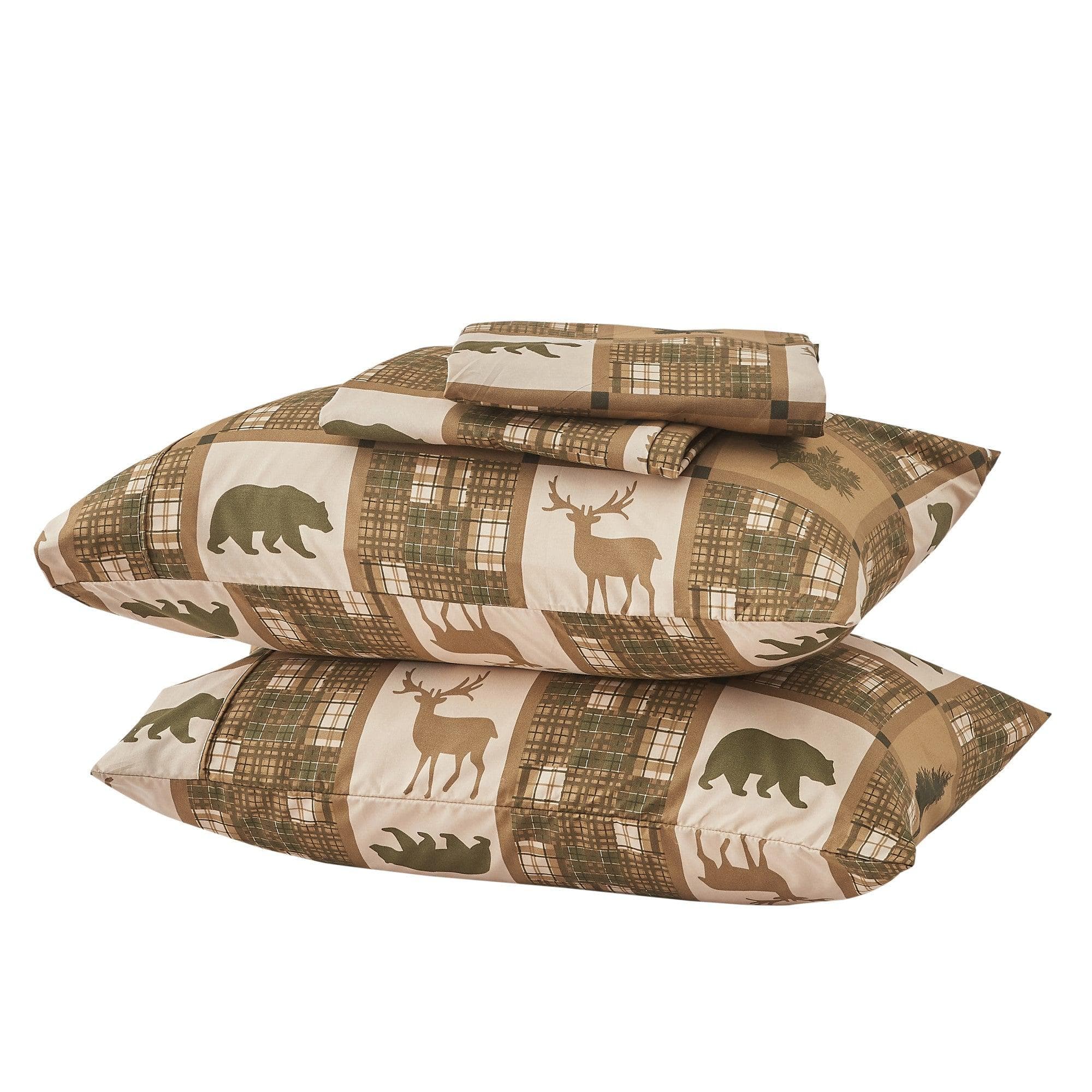 4-Piece Lodge Microfiber Sheet - Mountain Ridge Collection - Image 39