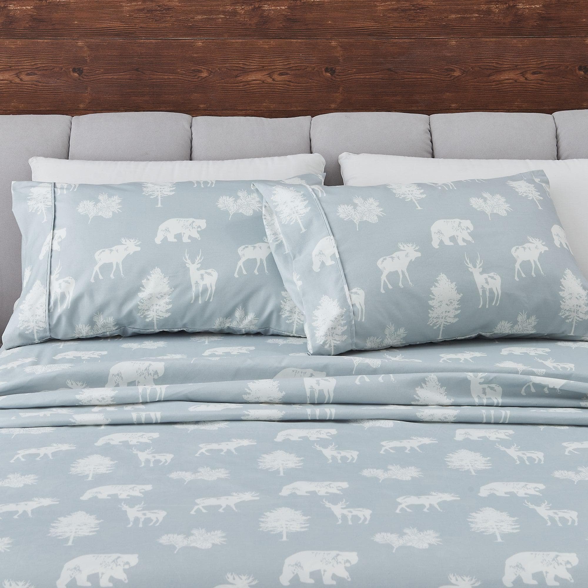 4-Piece Lodge Microfiber Sheet - Mountain Ridge Collection - Image 41