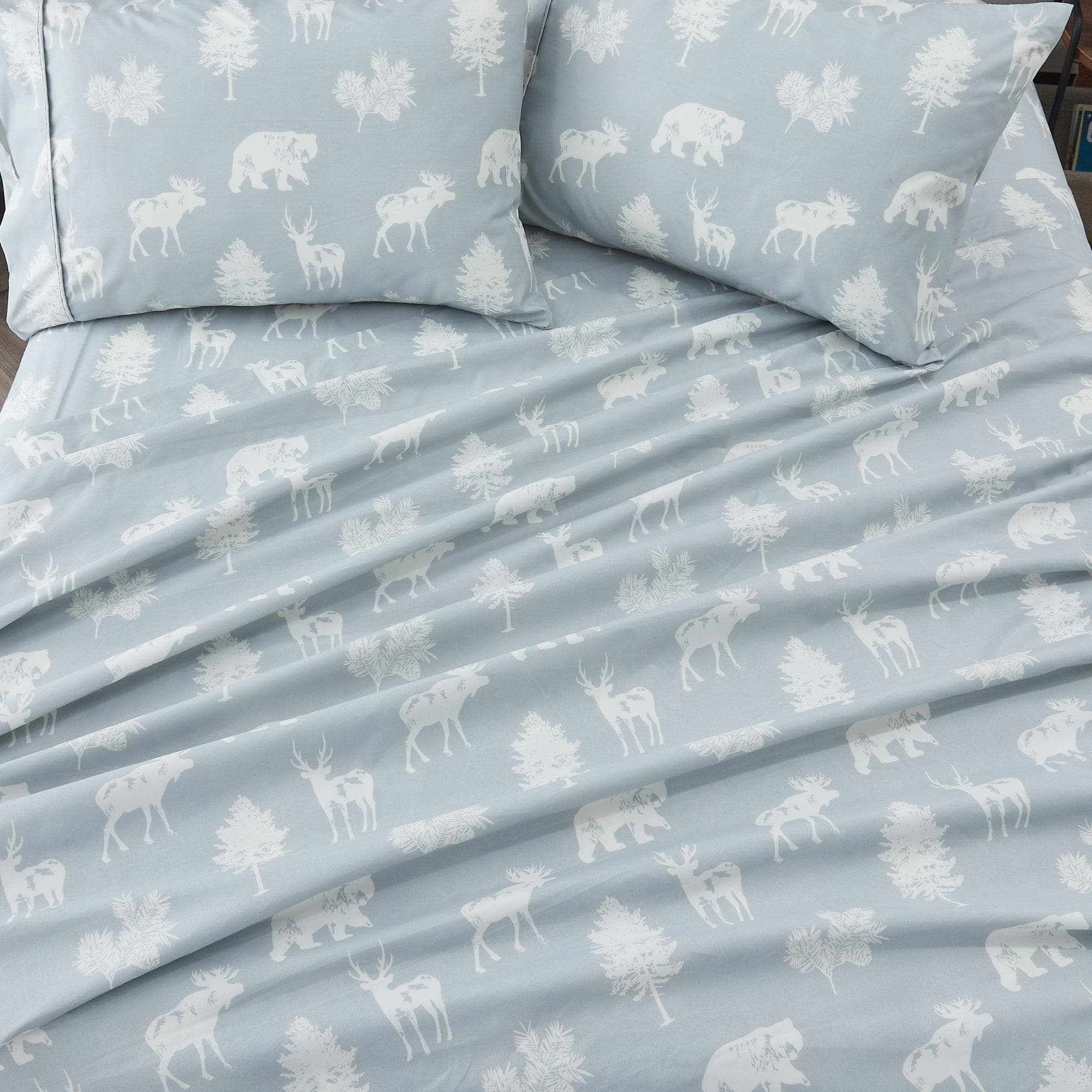 4-Piece Lodge Microfiber Sheet - Mountain Ridge Collection - Image 42