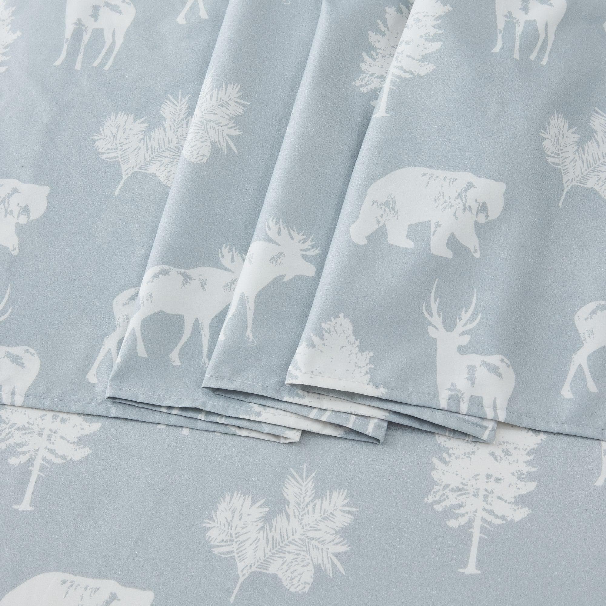 4-Piece Lodge Microfiber Sheet - Mountain Ridge Collection - Image 43