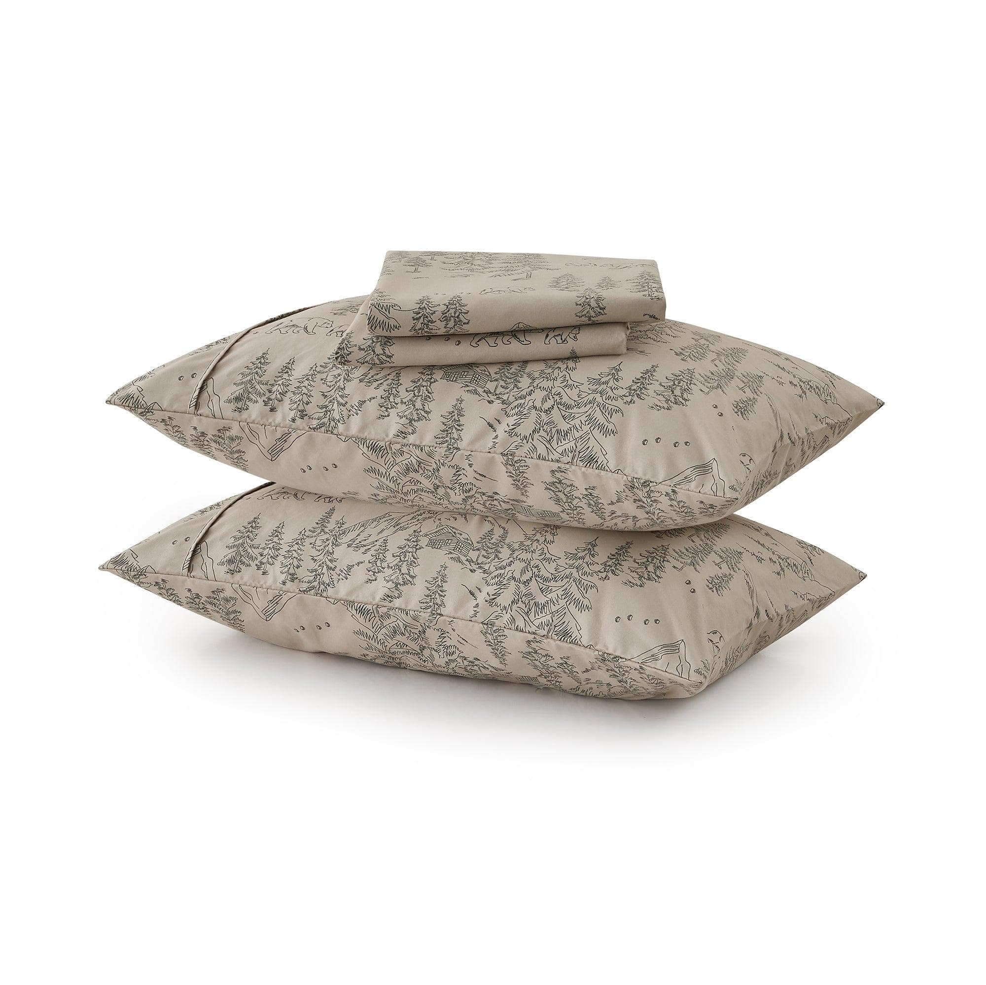 4-Piece Lodge Microfiber Sheet - Mountain Ridge Collection - Image 49