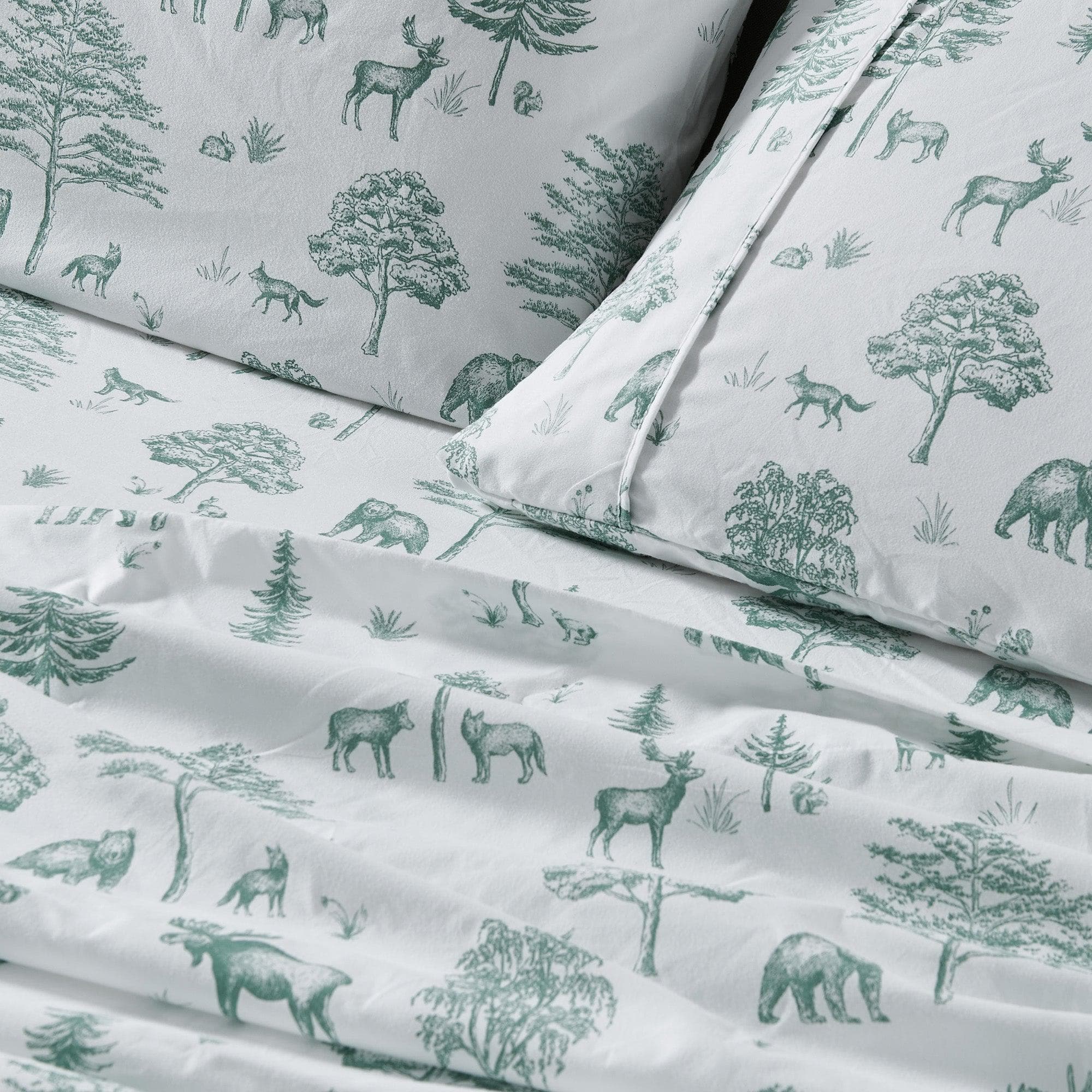 4-Piece Lodge Microfiber Sheet - Mountain Ridge Collection - Image 57