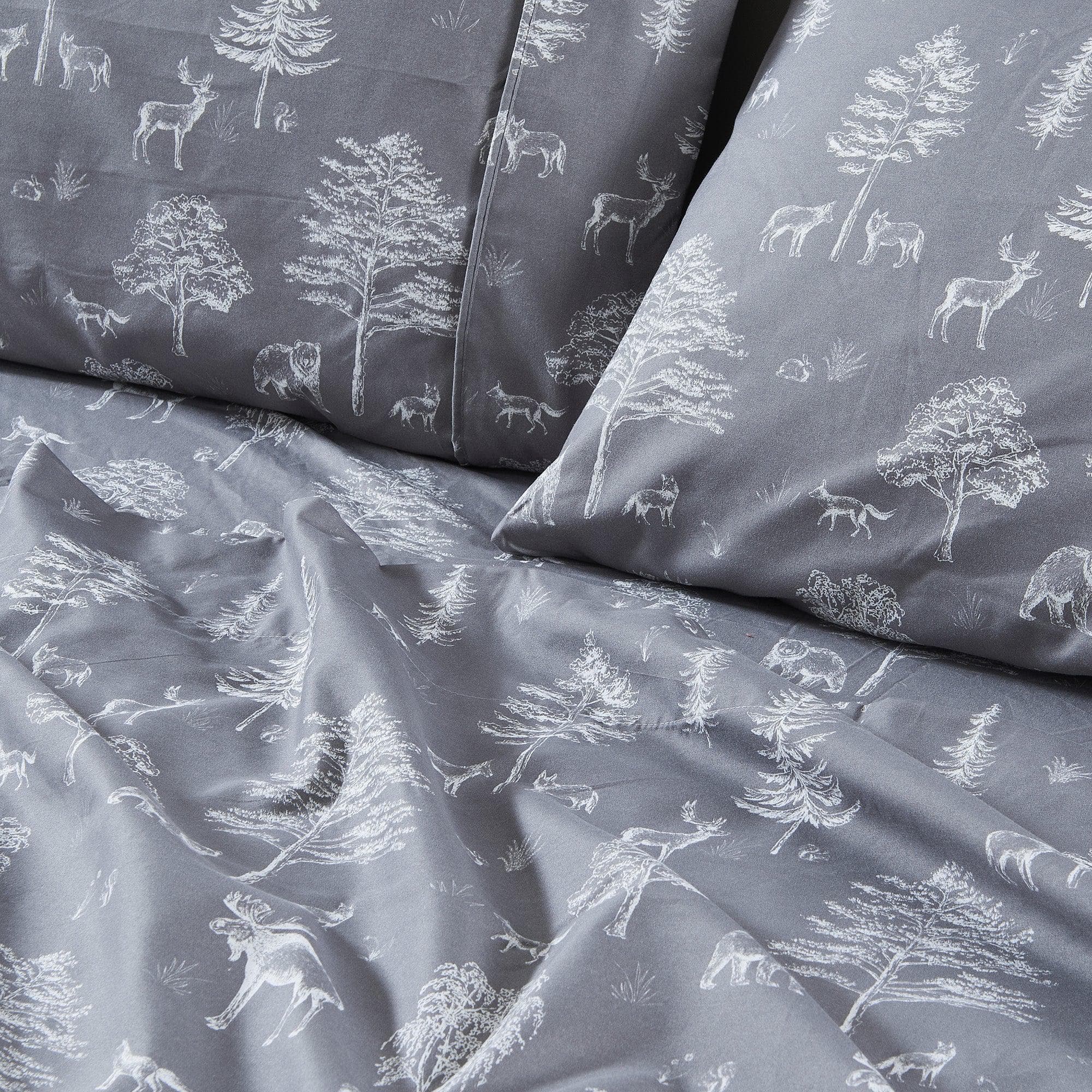 4-Piece Lodge Microfiber Sheet - Mountain Ridge Collection - Image 63