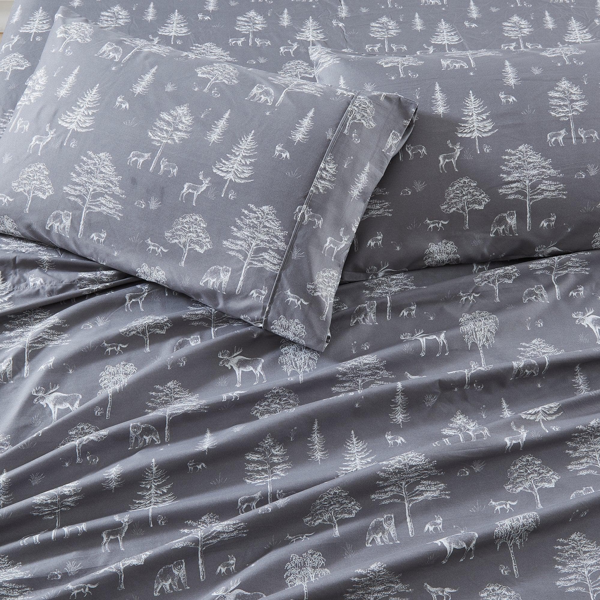 4-Piece Lodge Microfiber Sheet - Mountain Ridge Collection - Image 66