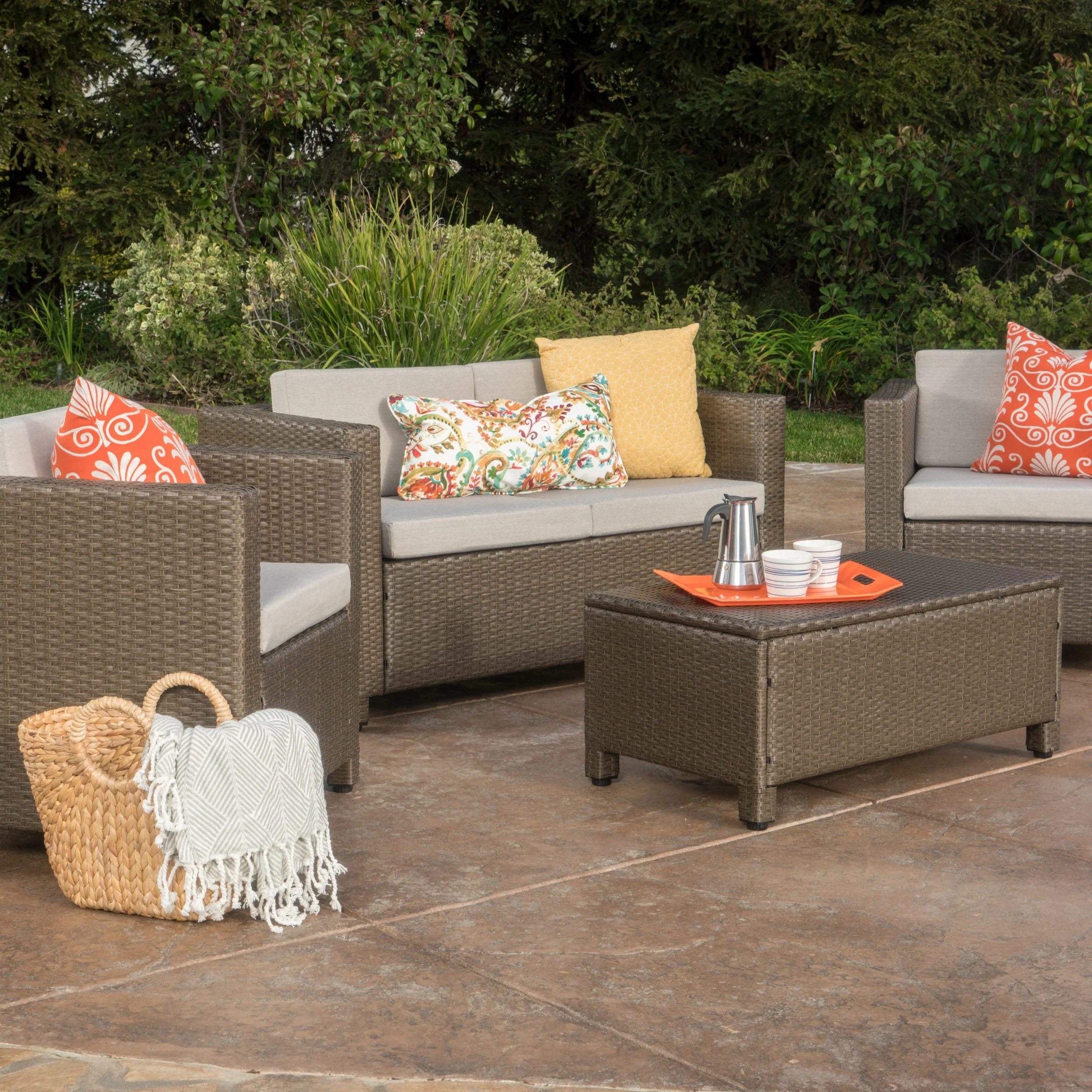 4 Piece Outdoor Set (Beige) - Image 6