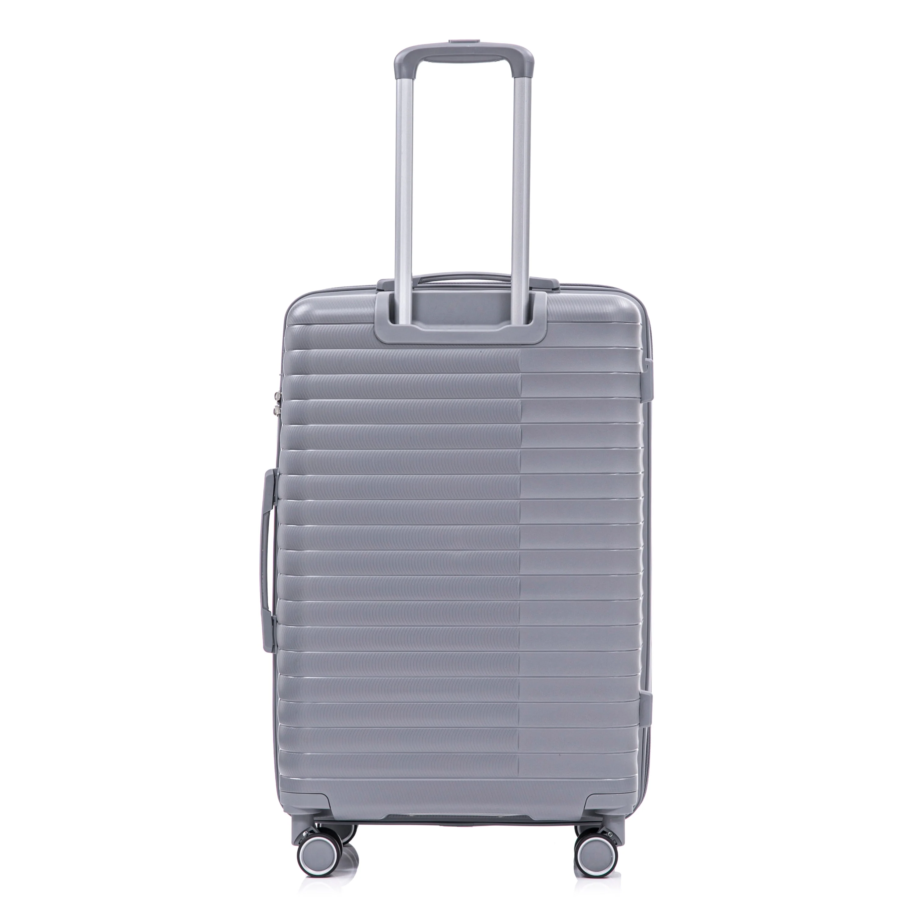 4-Piece PP Spinner Wheel Luggage Set with Cosmetic Case, Light Gray - Image 18