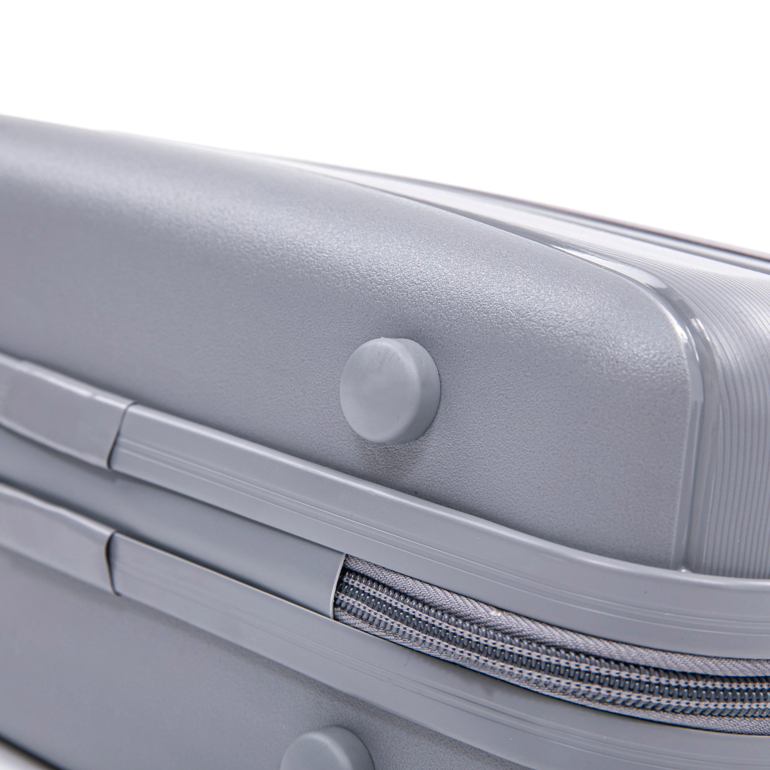 4-Piece PP Spinner Wheel Luggage Set with Cosmetic Case, Light Gray - Image 27