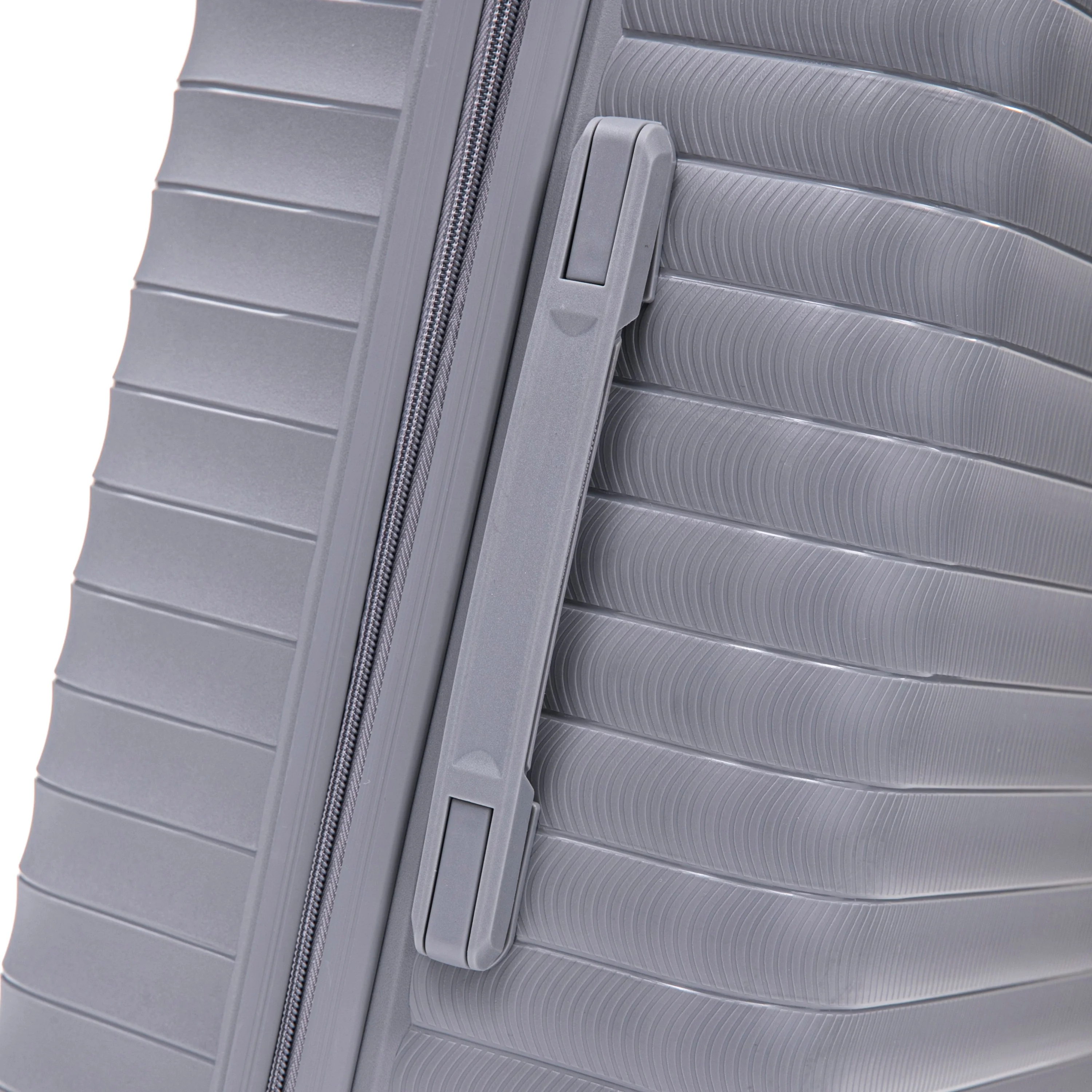 4-Piece PP Spinner Wheel Luggage Set with Cosmetic Case, Light Gray - Image 29