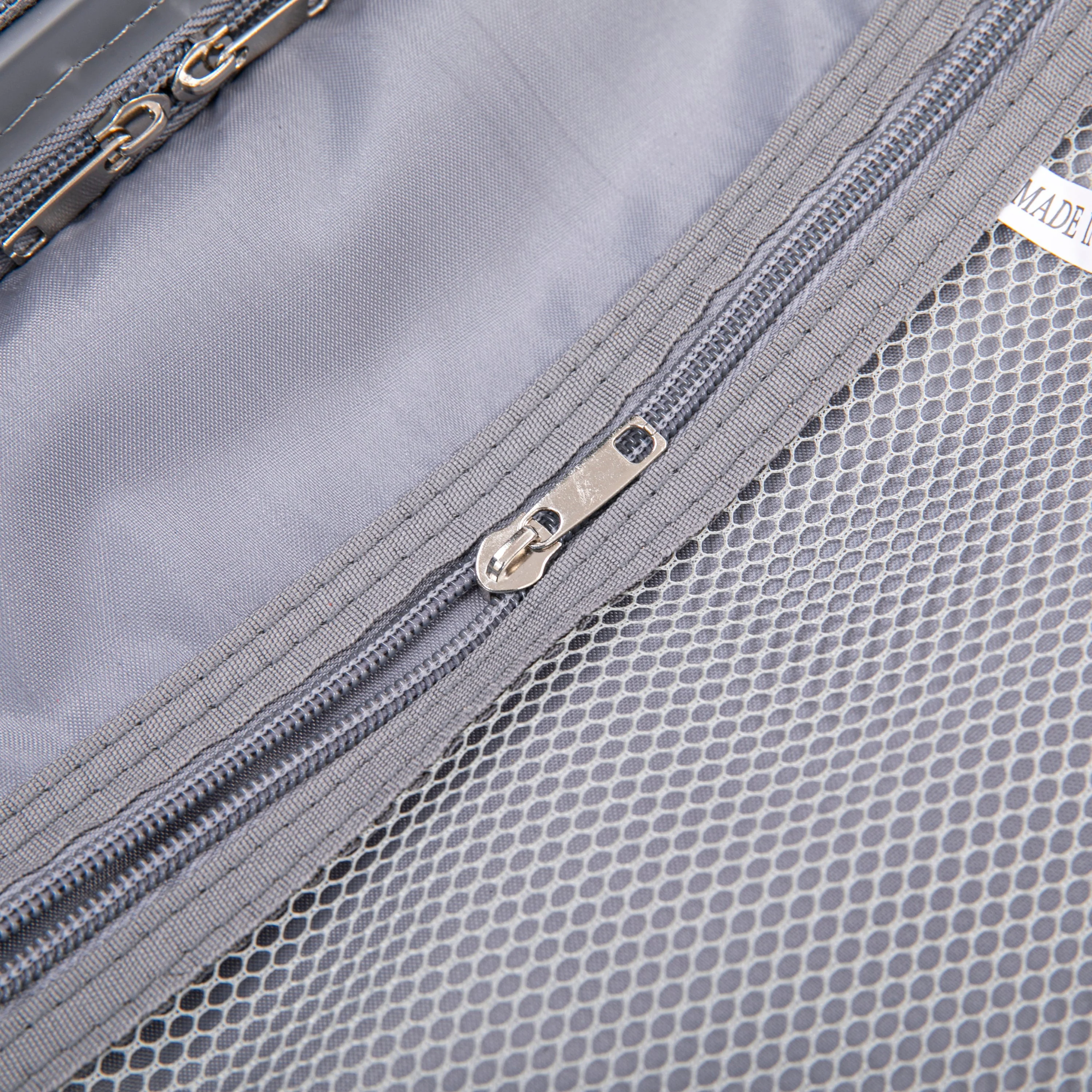 4-Piece PP Spinner Wheel Luggage Set with Cosmetic Case, Light Gray - Image 34