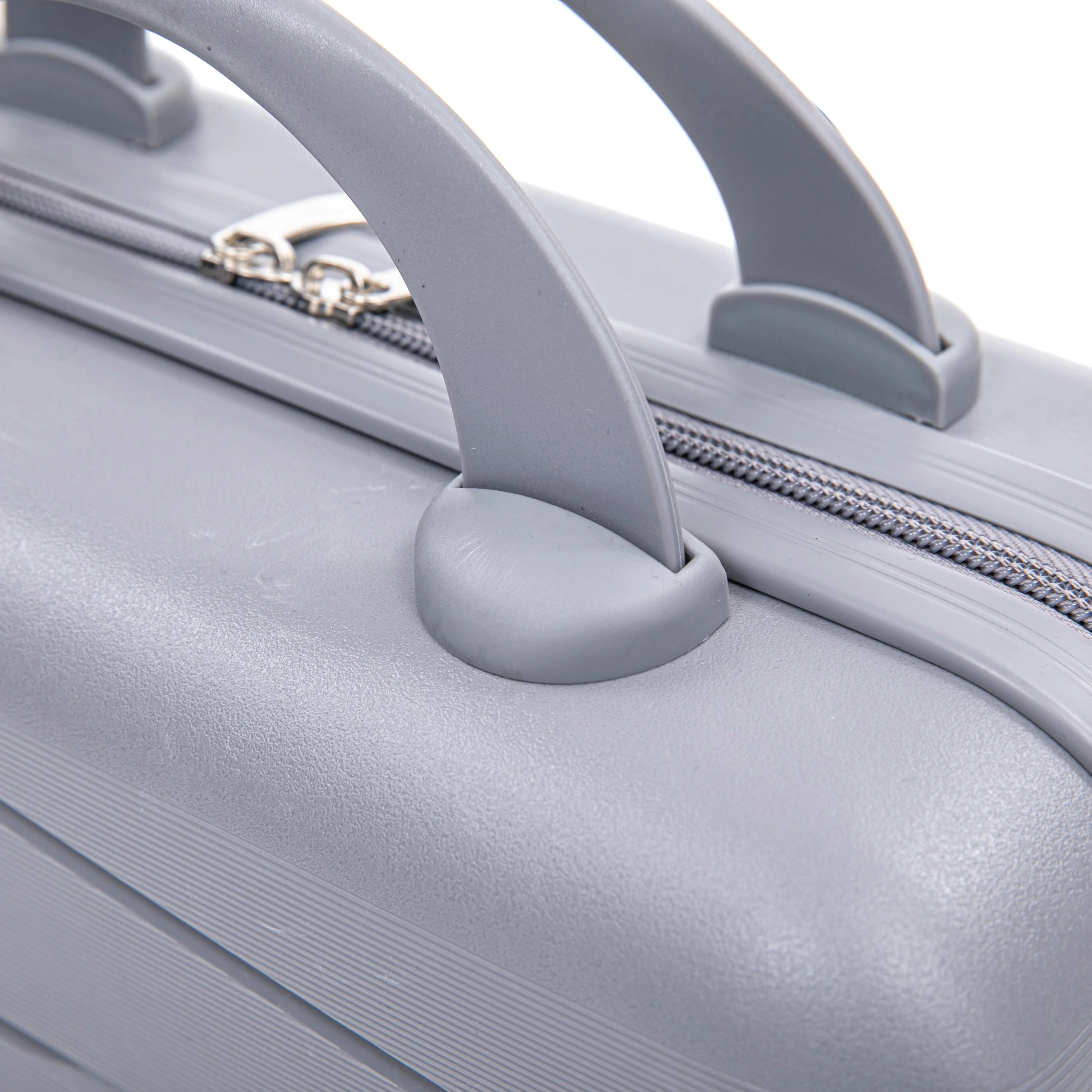 4-Piece PP Spinner Wheel Luggage Set with Cosmetic Case, Light Gray - Image 39