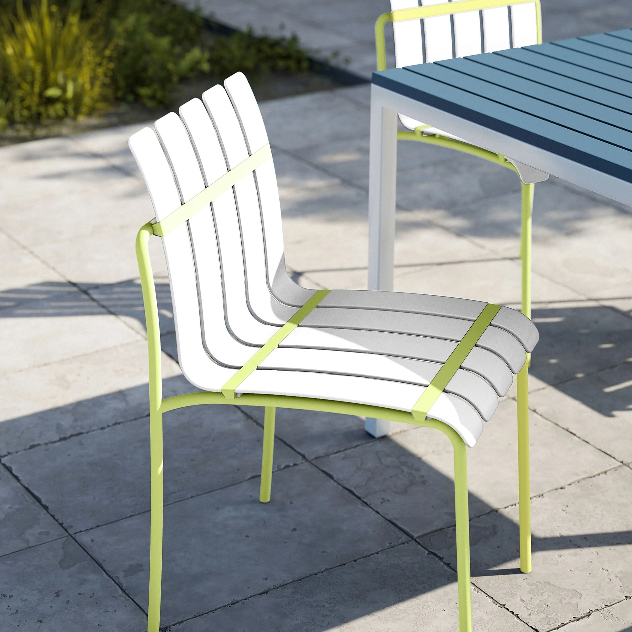 4 Piece Set Of Modern Color Block Designed Single Chairs - Image 4