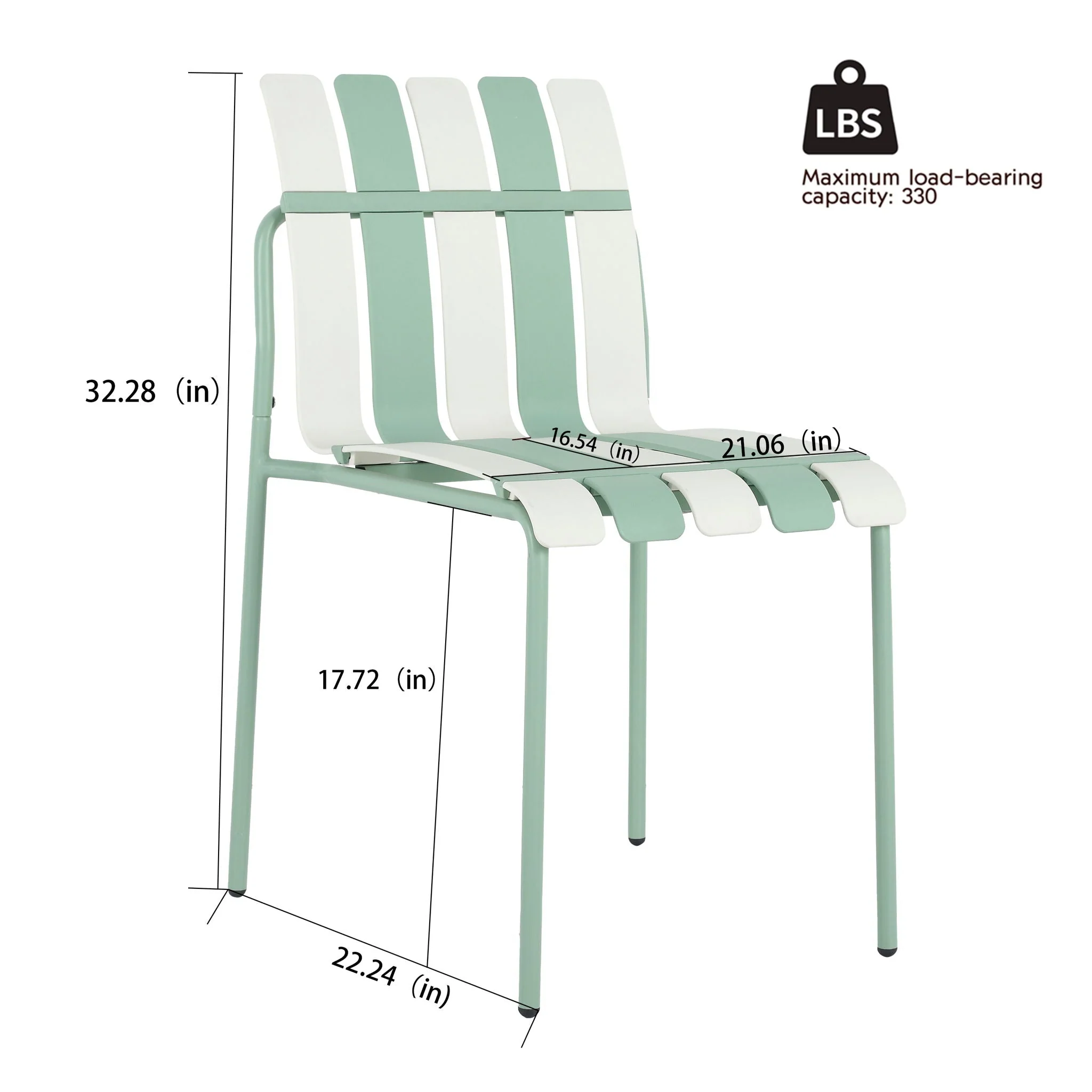 4 Piece Set Of Modern Color Block Designed Single Chairs With Folding Square Table - Image 7