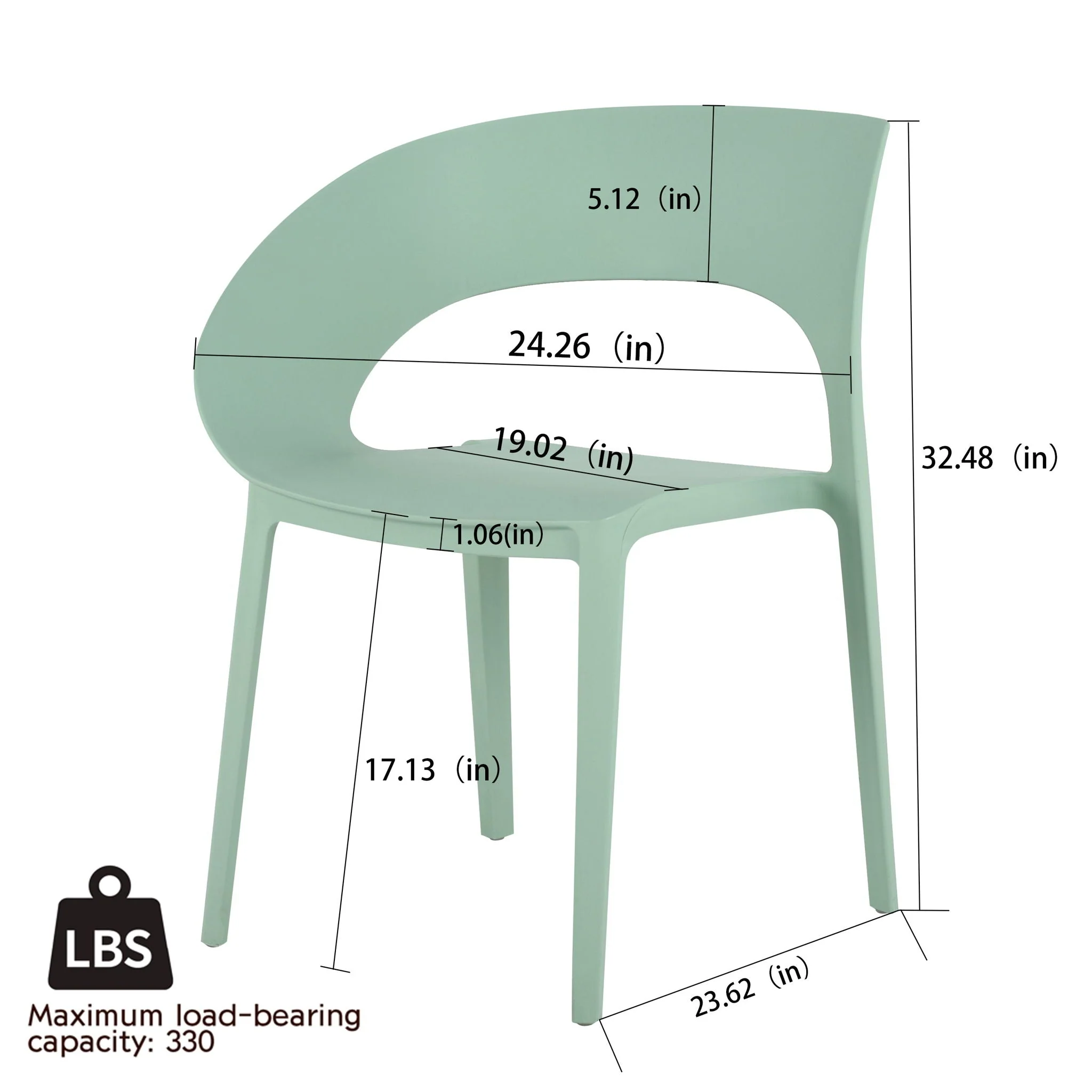 4 Piece Set Of Modern Designed Single Chairs With Folding Square Table - Image 7
