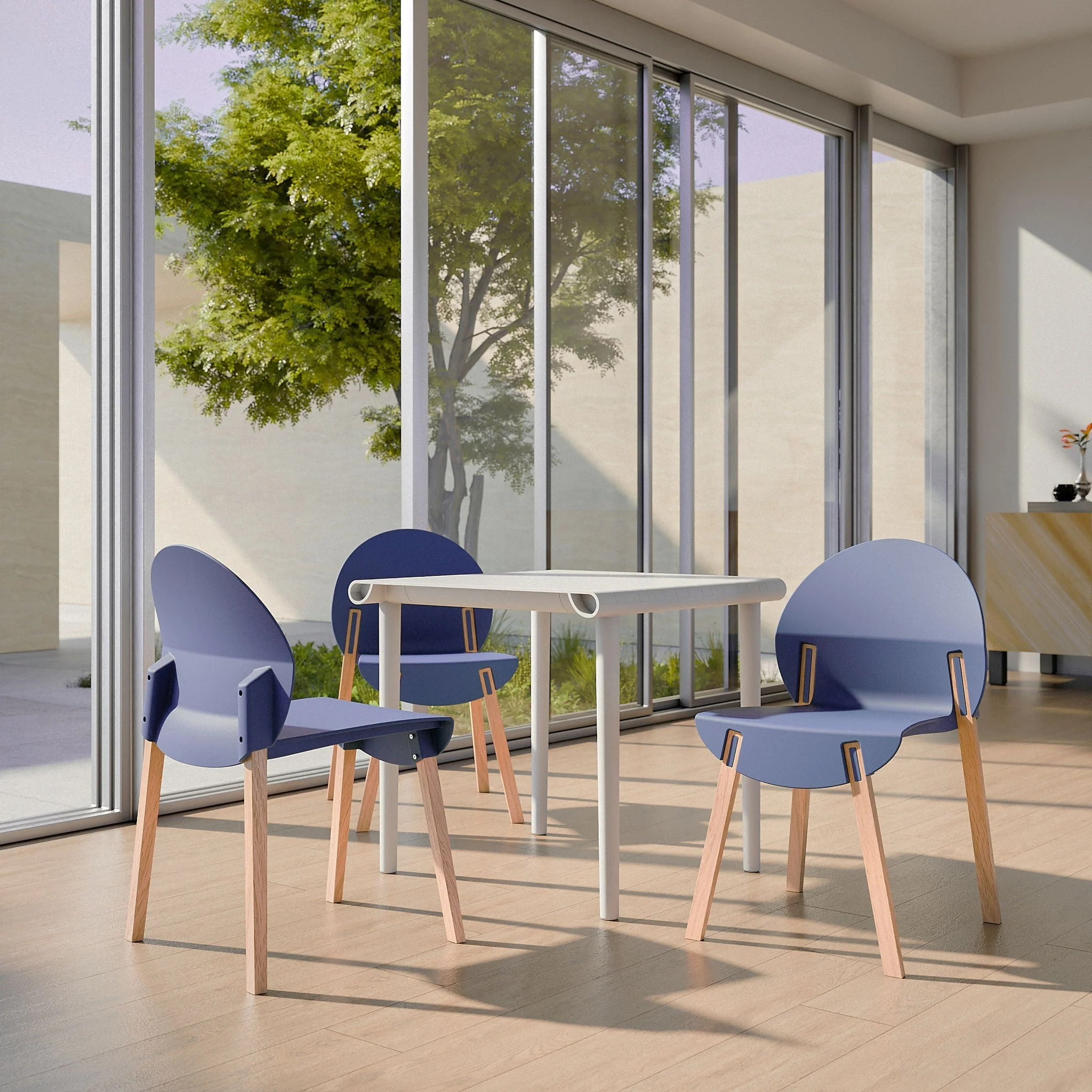 4 Piece Set Of Single Chairs With A Design Combining Modern And Traditional Elements - Image 10