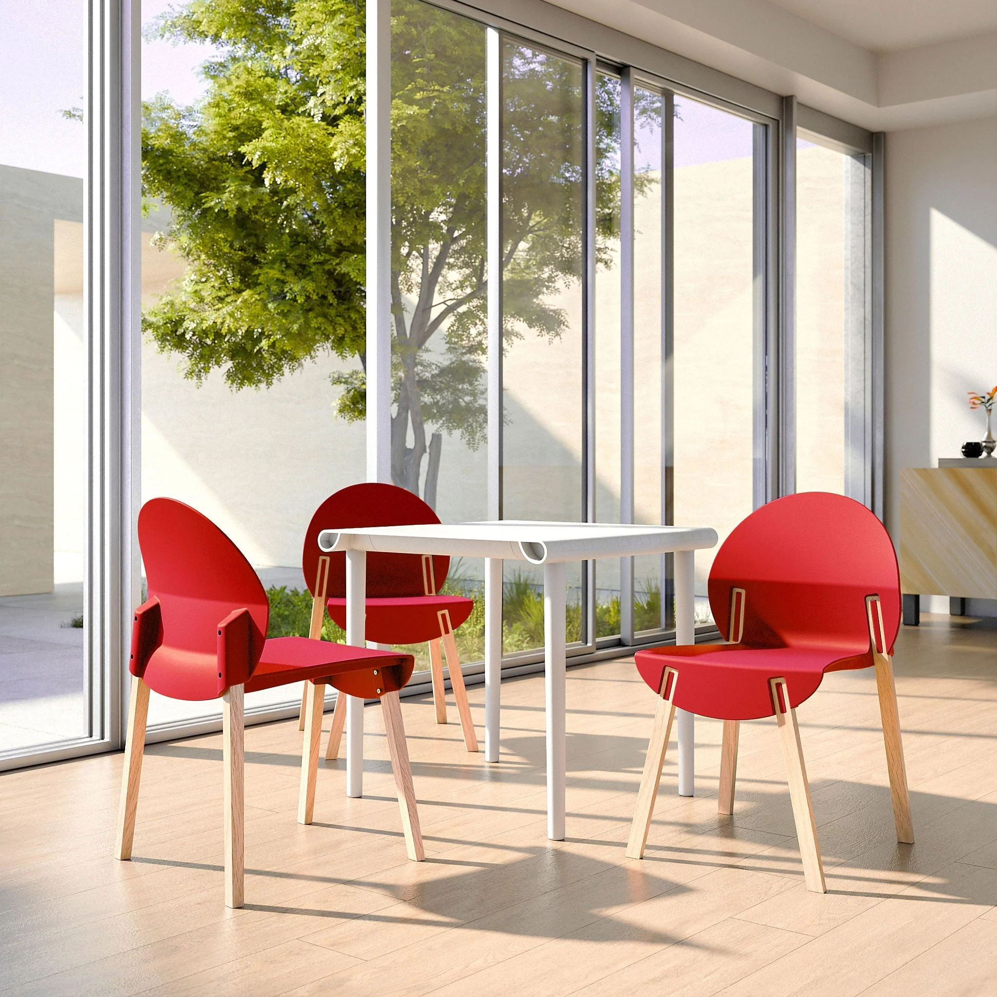 4 Piece Set Of Single Chairs With A Design Combining Modern And Traditional Elements - Image 11