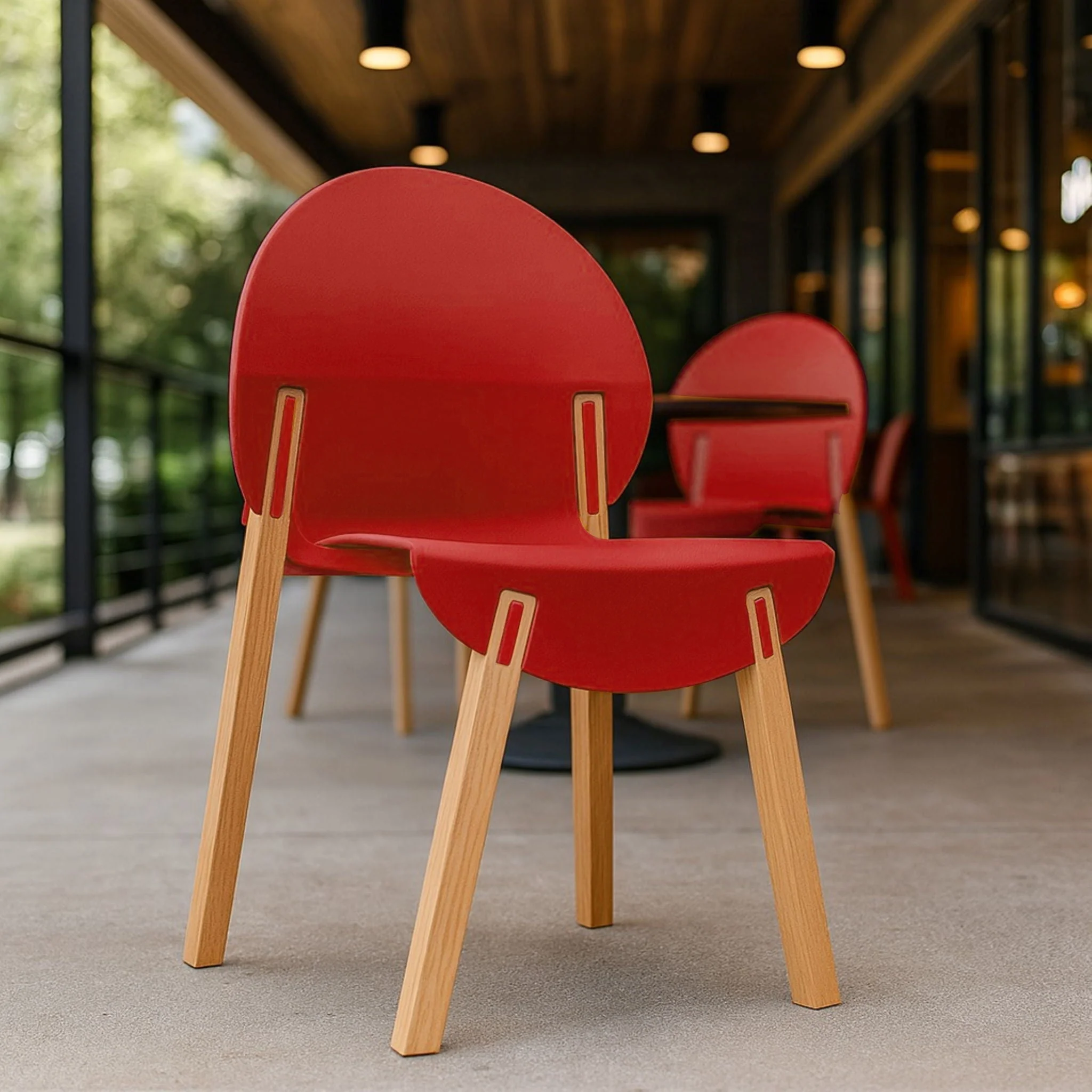 4 Piece Set Of Single Chairs With A Design Combining Modern And Traditional Elements - Image 5