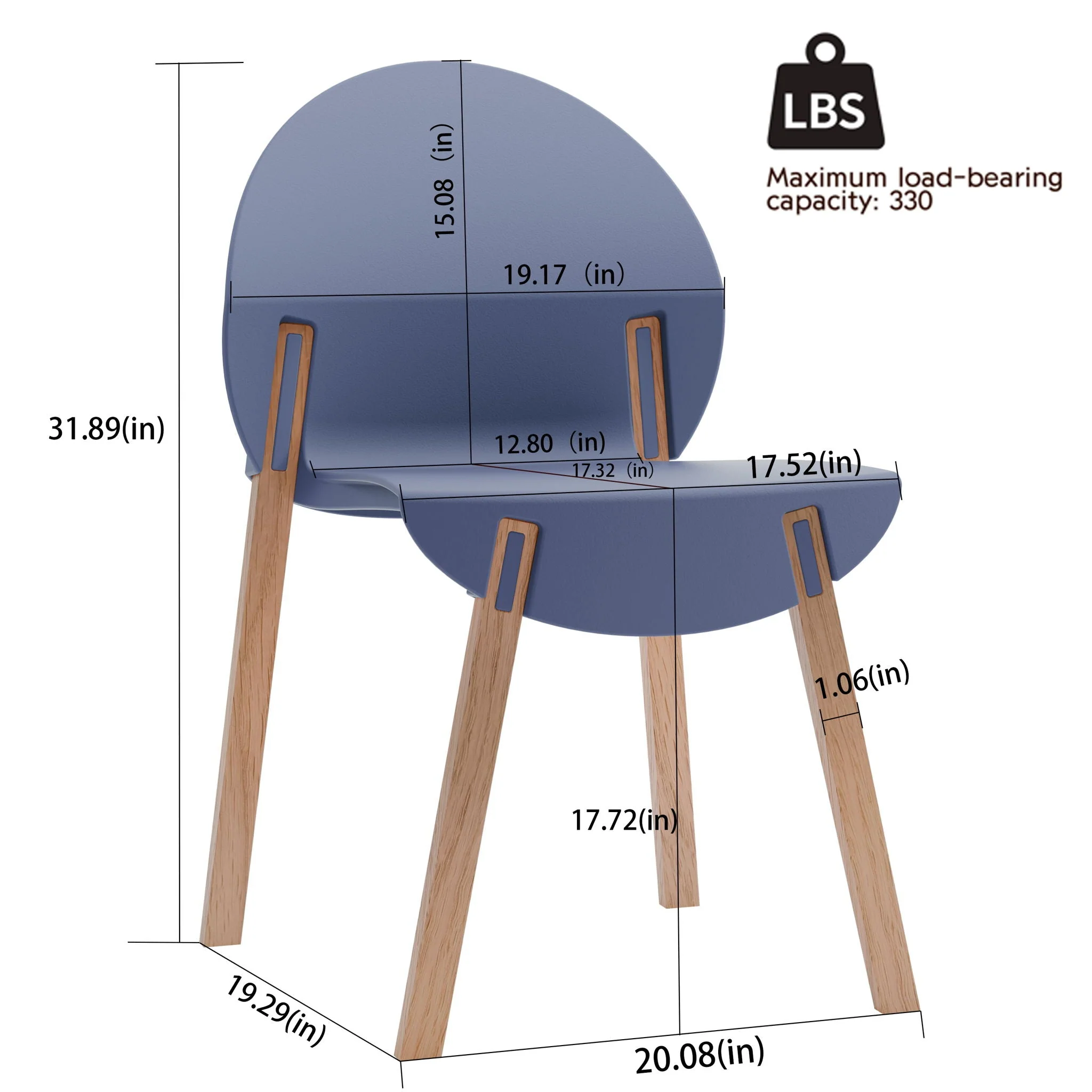 4 Piece Set Of Single Chairs With A Folding Square Table - Image 7