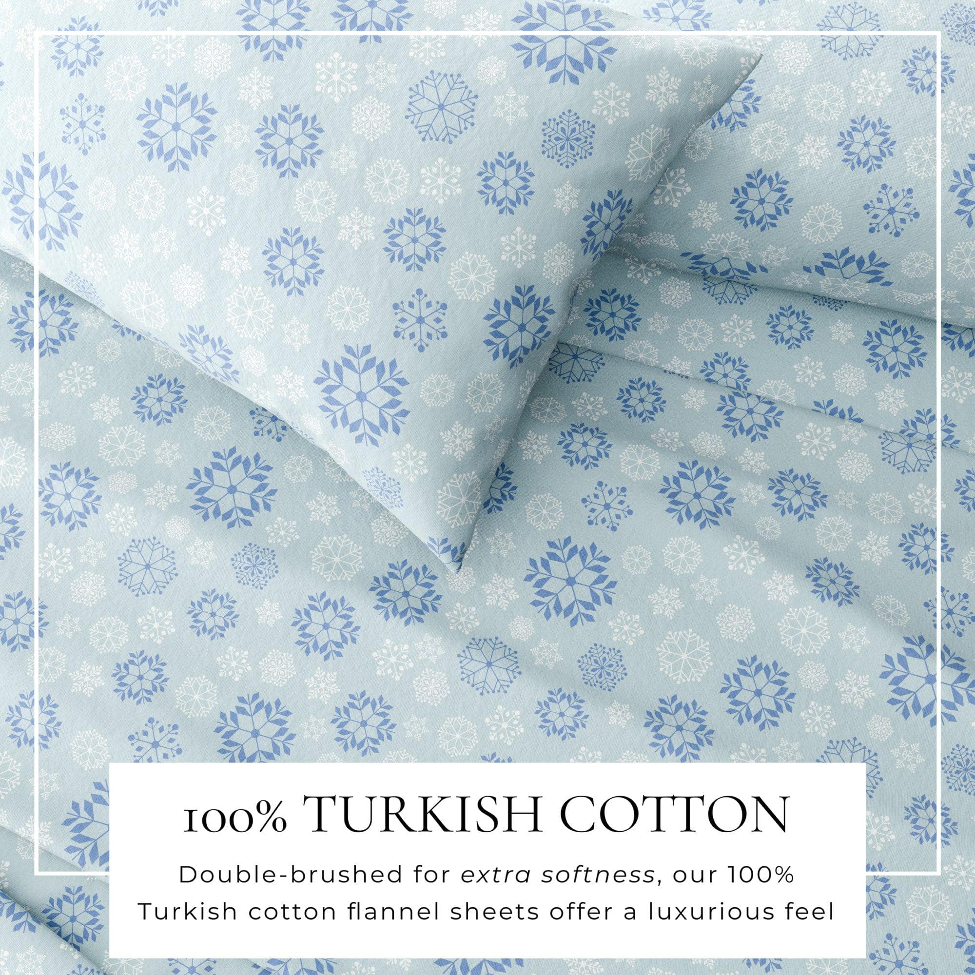 4-Piece Turkish Cotton Flannel Sheet Set - Stratton Collection - Image 15
