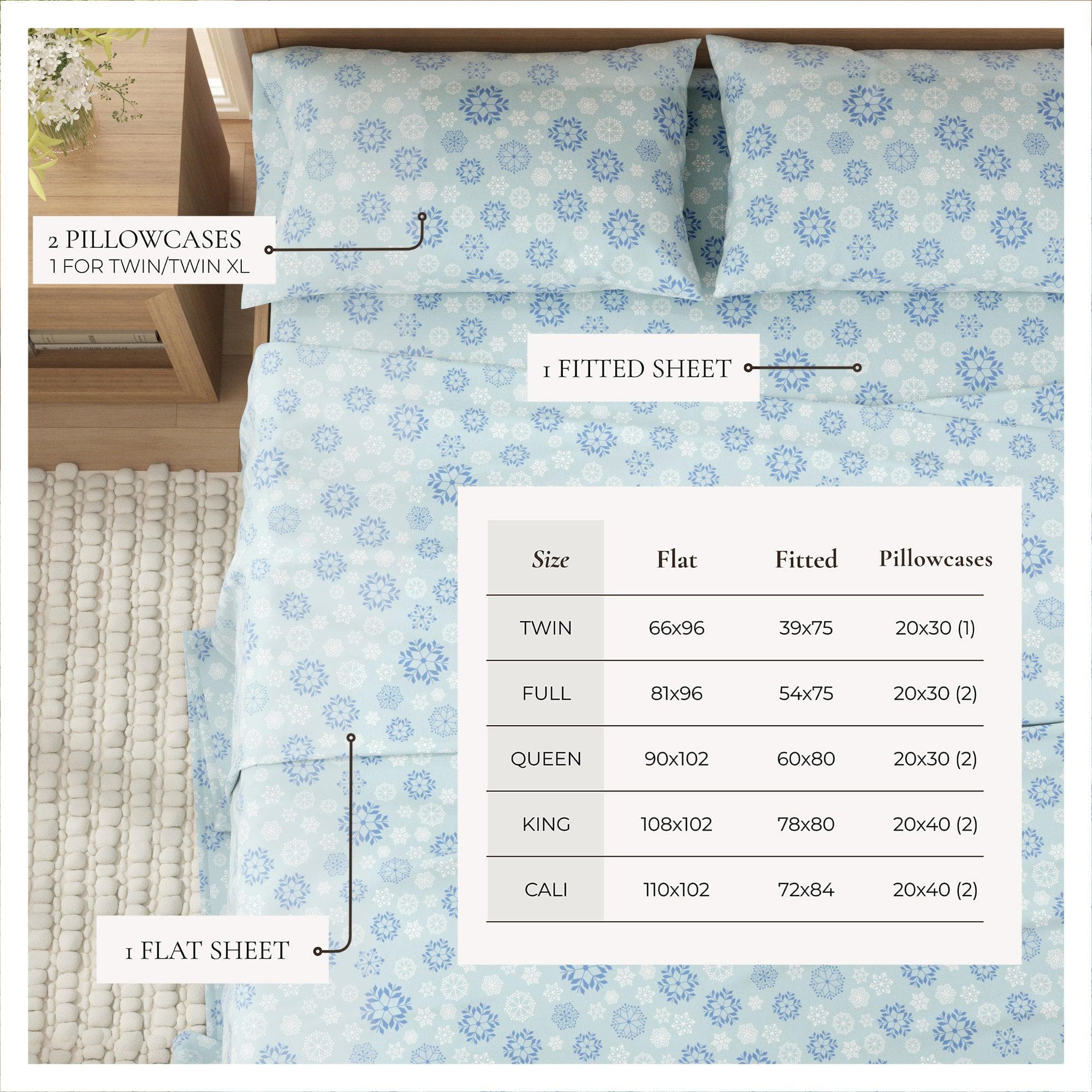 4-Piece Turkish Cotton Flannel Sheet Set - Stratton Collection - Image 16
