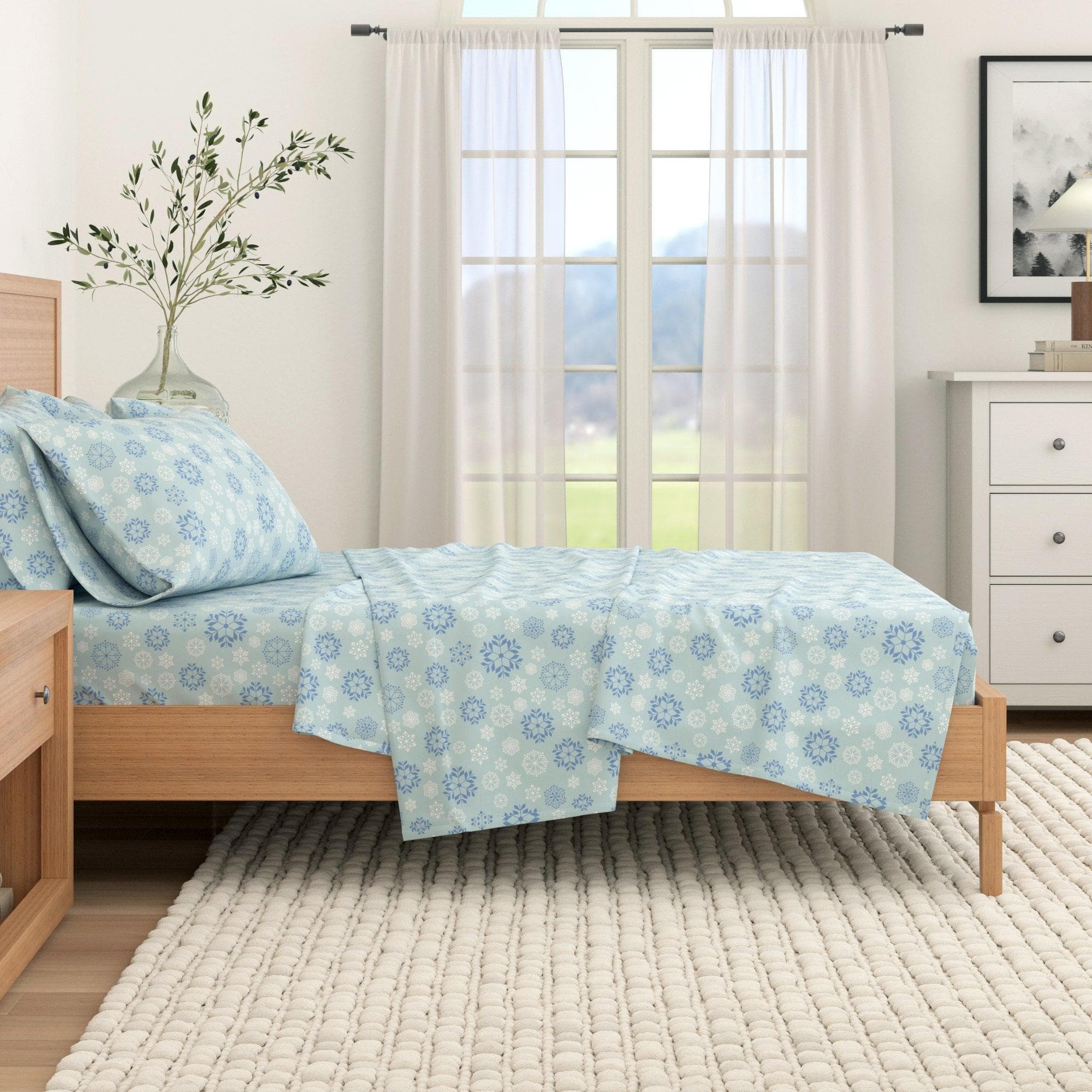 4-Piece Turkish Cotton Flannel Sheet Set - Stratton Collection - Image 18