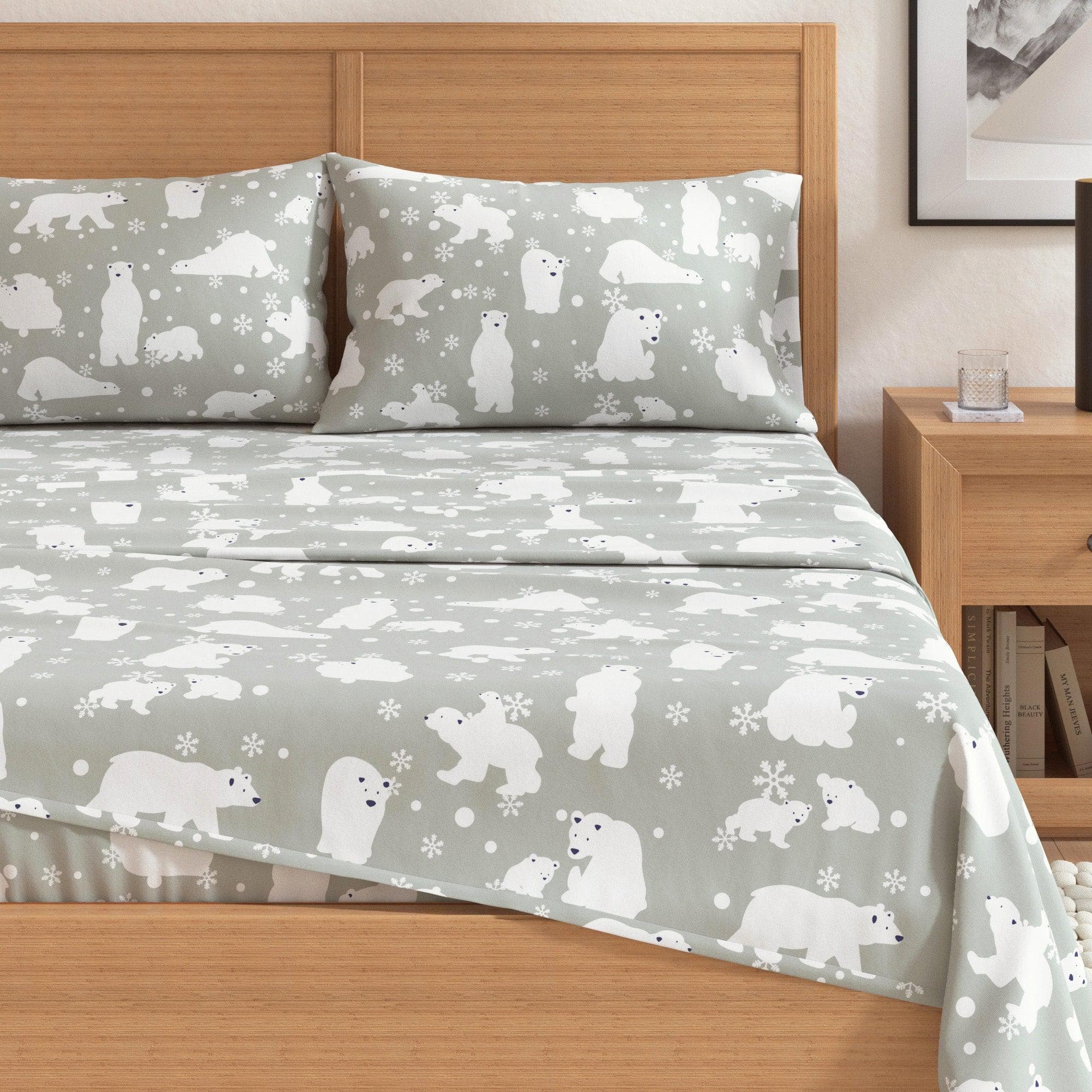 4-Piece Turkish Cotton Flannel Sheet Set - Stratton Collection - Image 20