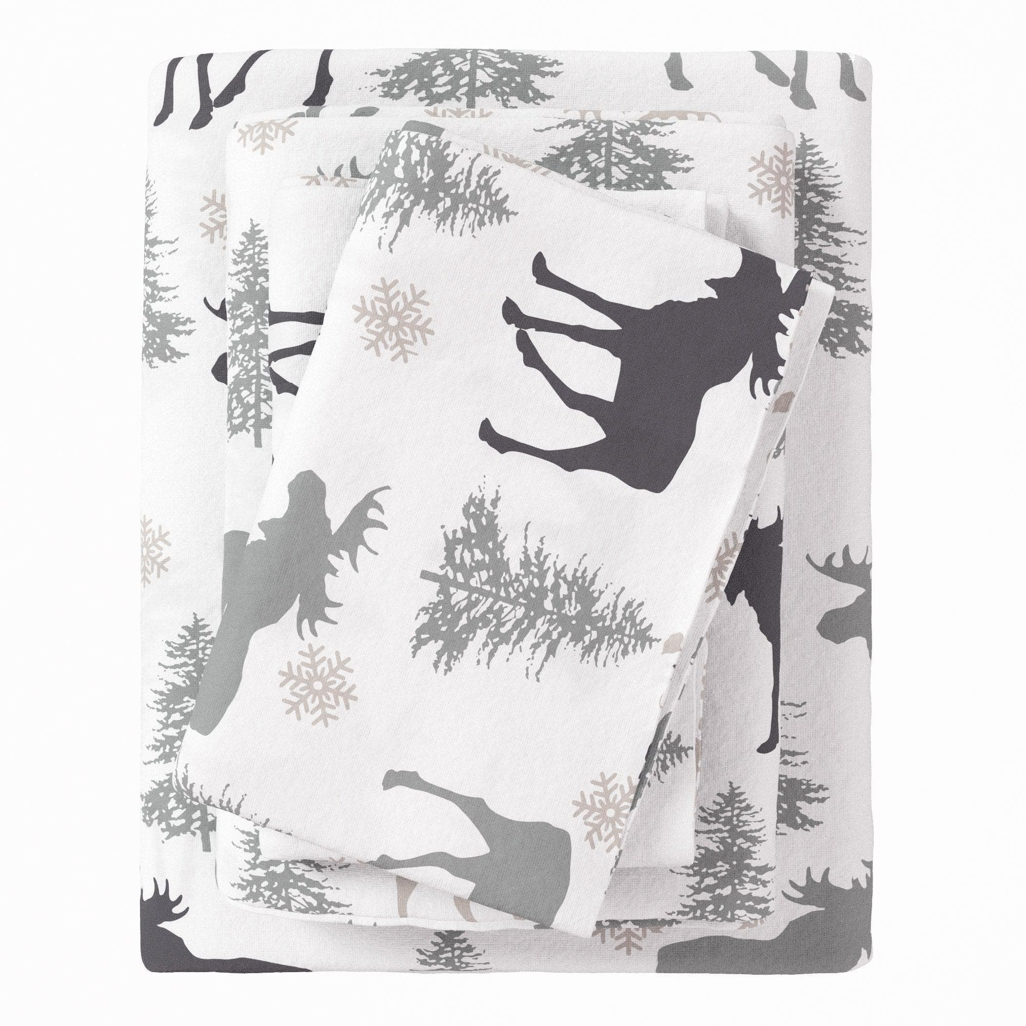 4-Piece Turkish Cotton Flannel Sheet Set - Stratton Collection - Image 25