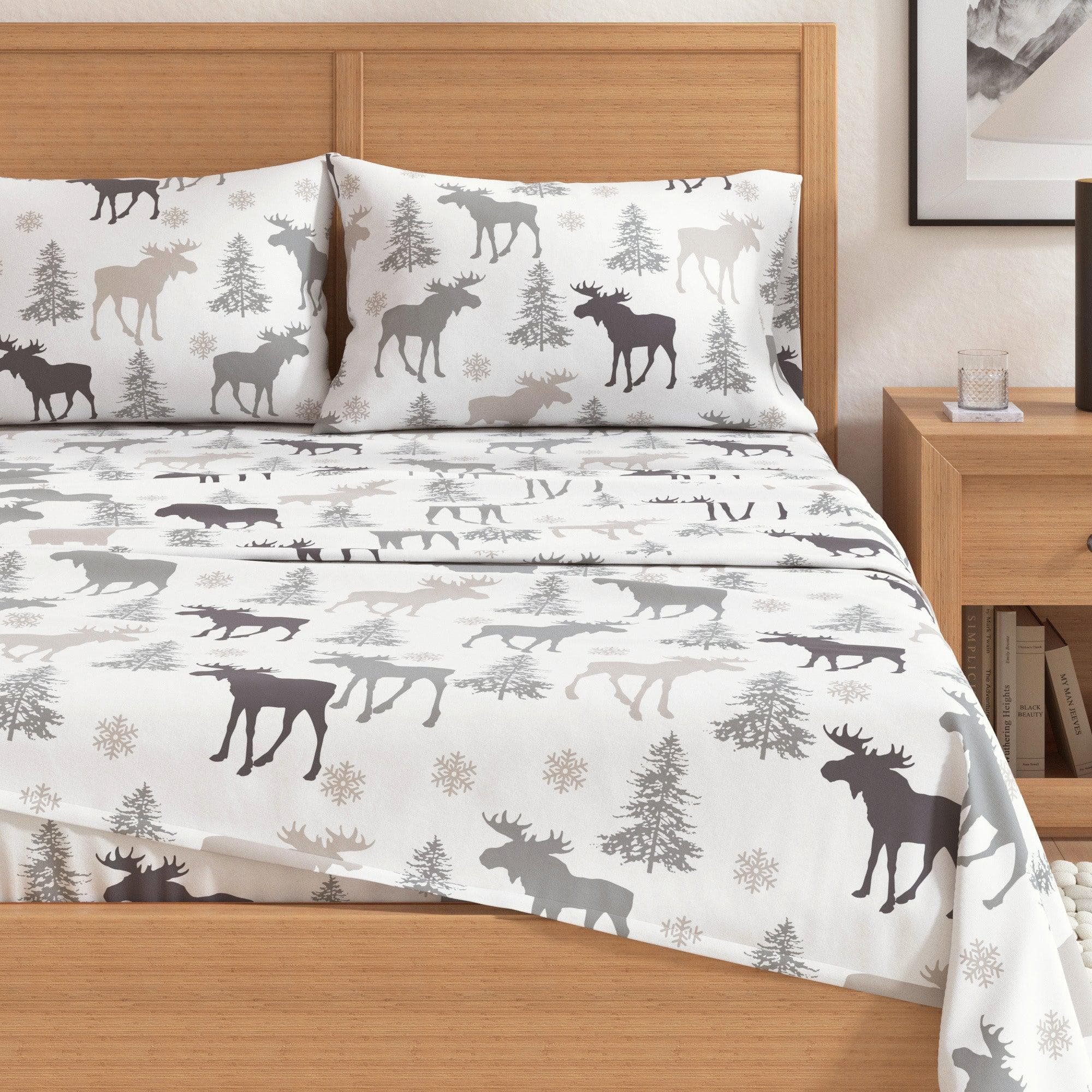 4-Piece Turkish Cotton Flannel Sheet Set - Stratton Collection - Image 26