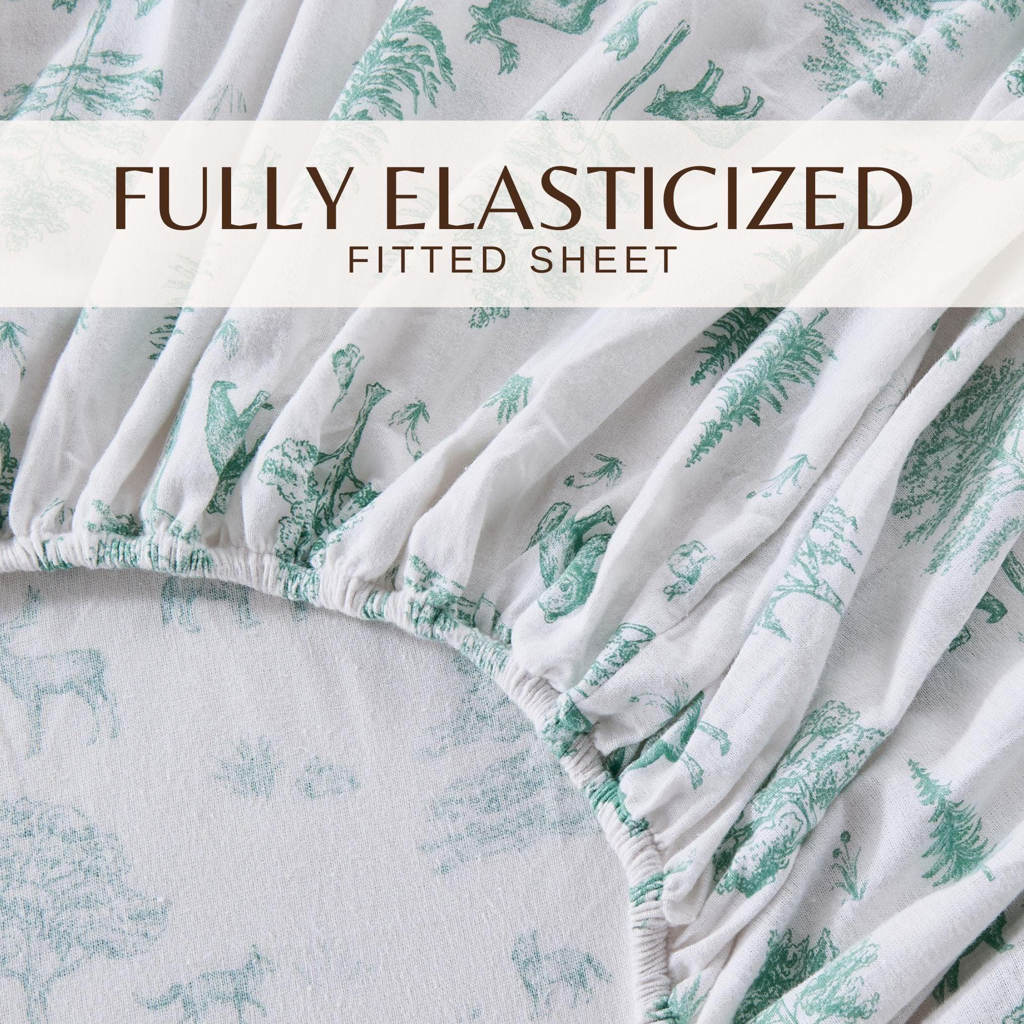 4-Piece Turkish Cotton Flannel Sheet Set - Stratton Collection - Image 4
