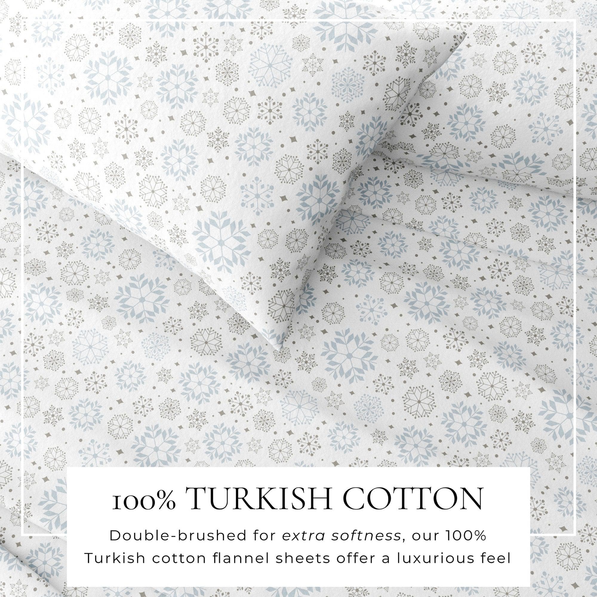 4-Piece Turkish Cotton Flannel Sheet Set - Stratton Collection - Image 51