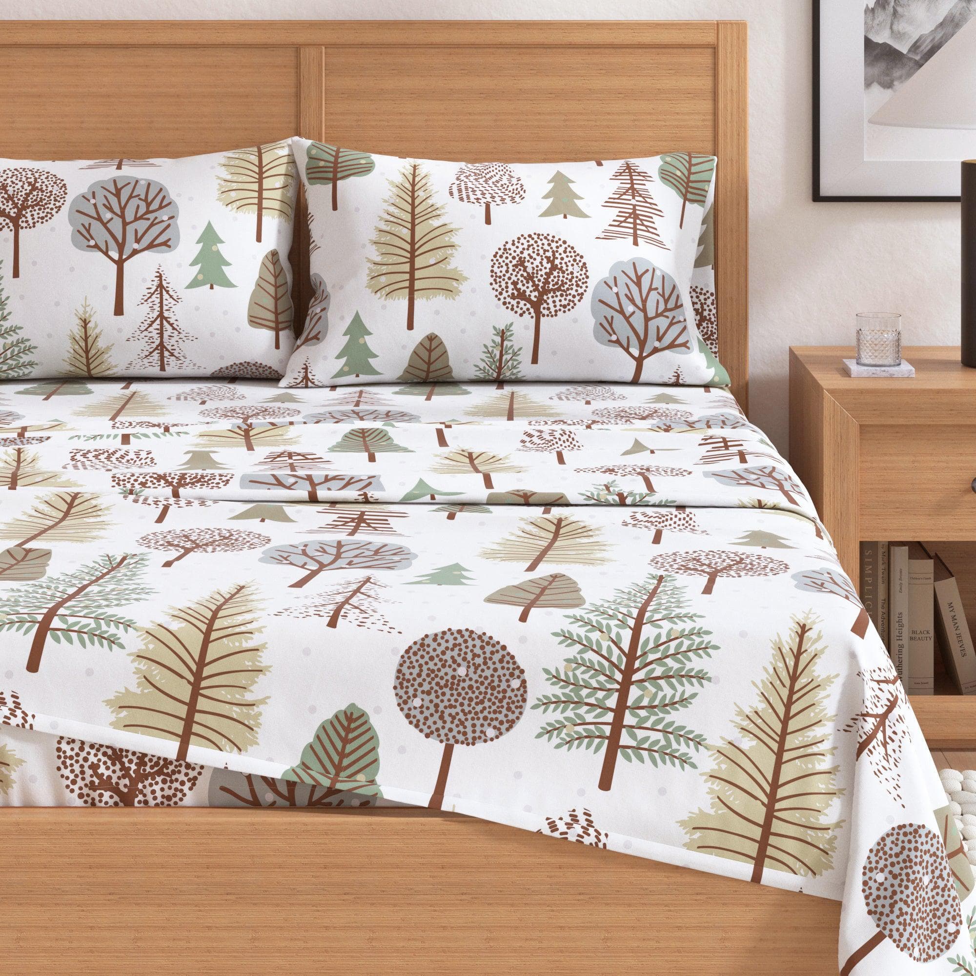 4-Piece Turkish Cotton Flannel Sheet Set - Stratton Collection - Image 56