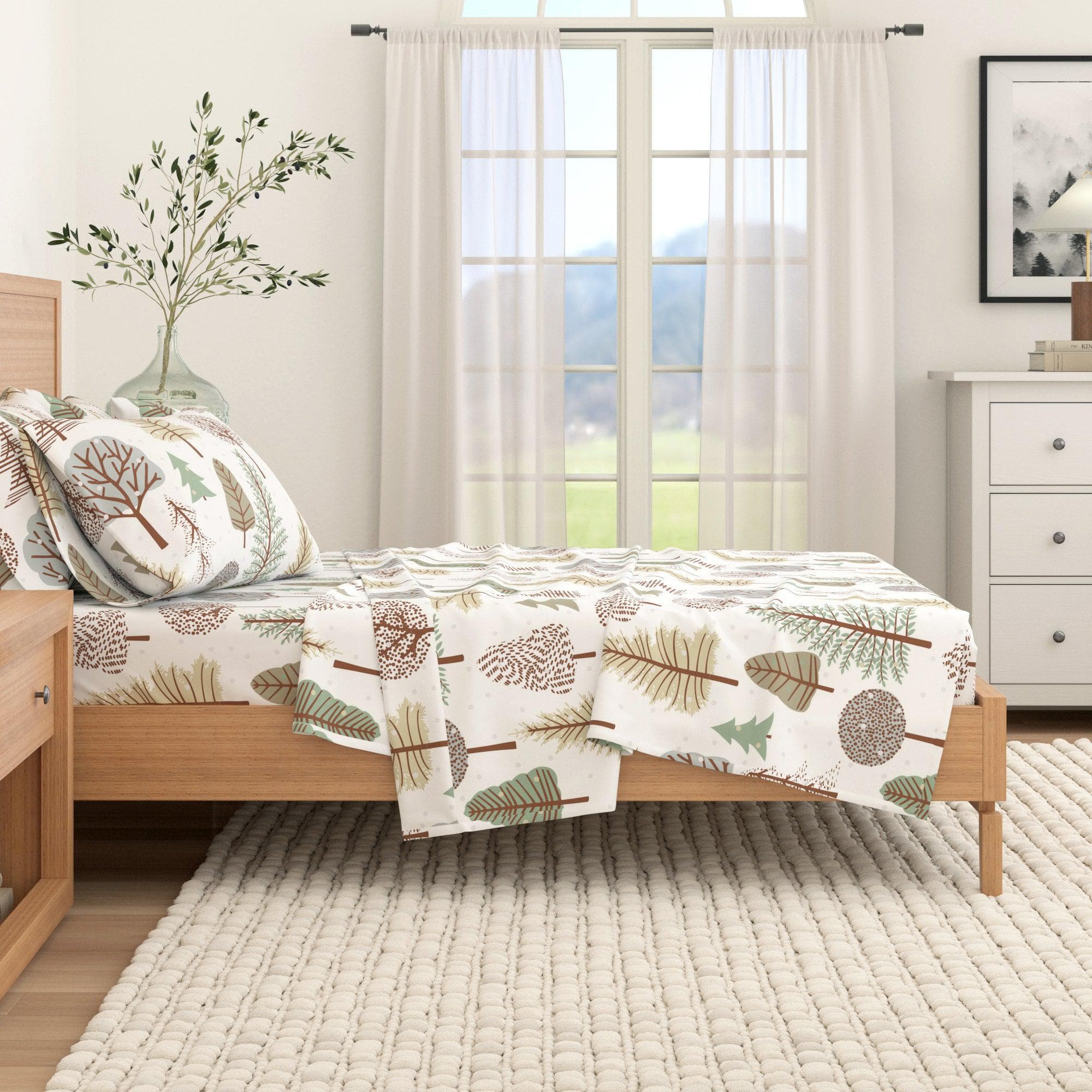 4-Piece Turkish Cotton Flannel Sheet Set - Stratton Collection - Image 60