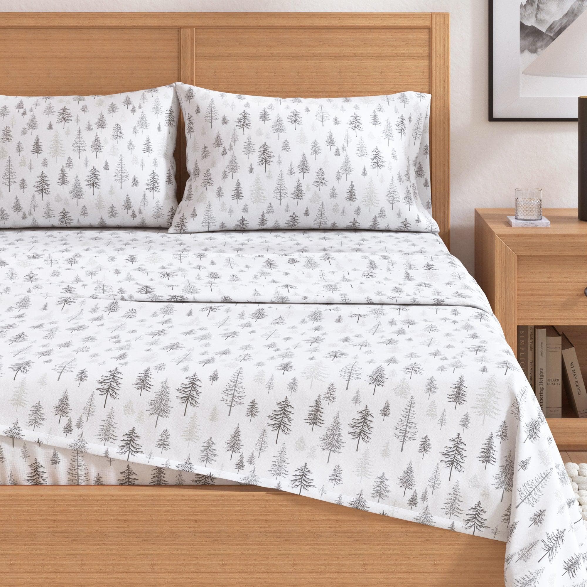 4-Piece Turkish Cotton Flannel Sheet Set - Stratton Collection - Image 62