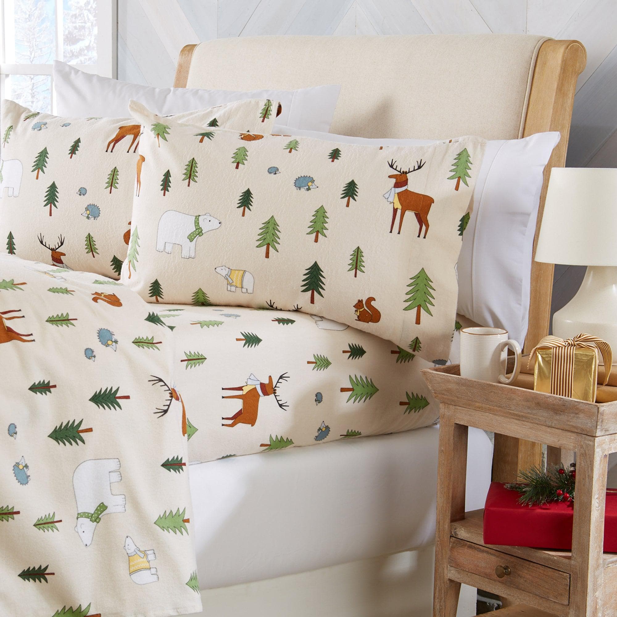 4-Piece Turkish Cotton Flannel Sheet Set - Stratton Collection - Image 79
