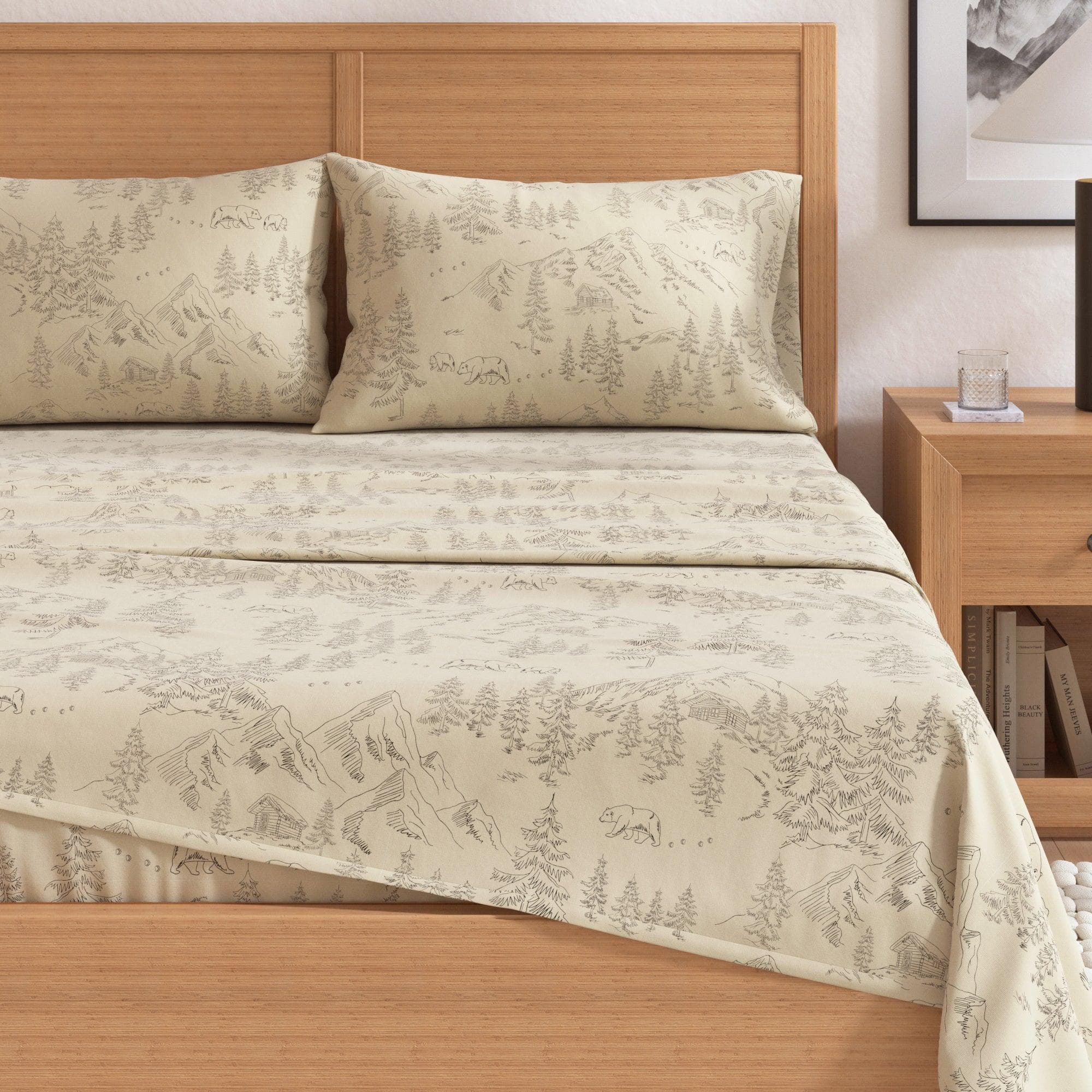 4-Piece Turkish Cotton Flannel Sheet Set - Stratton Collection - Image 8