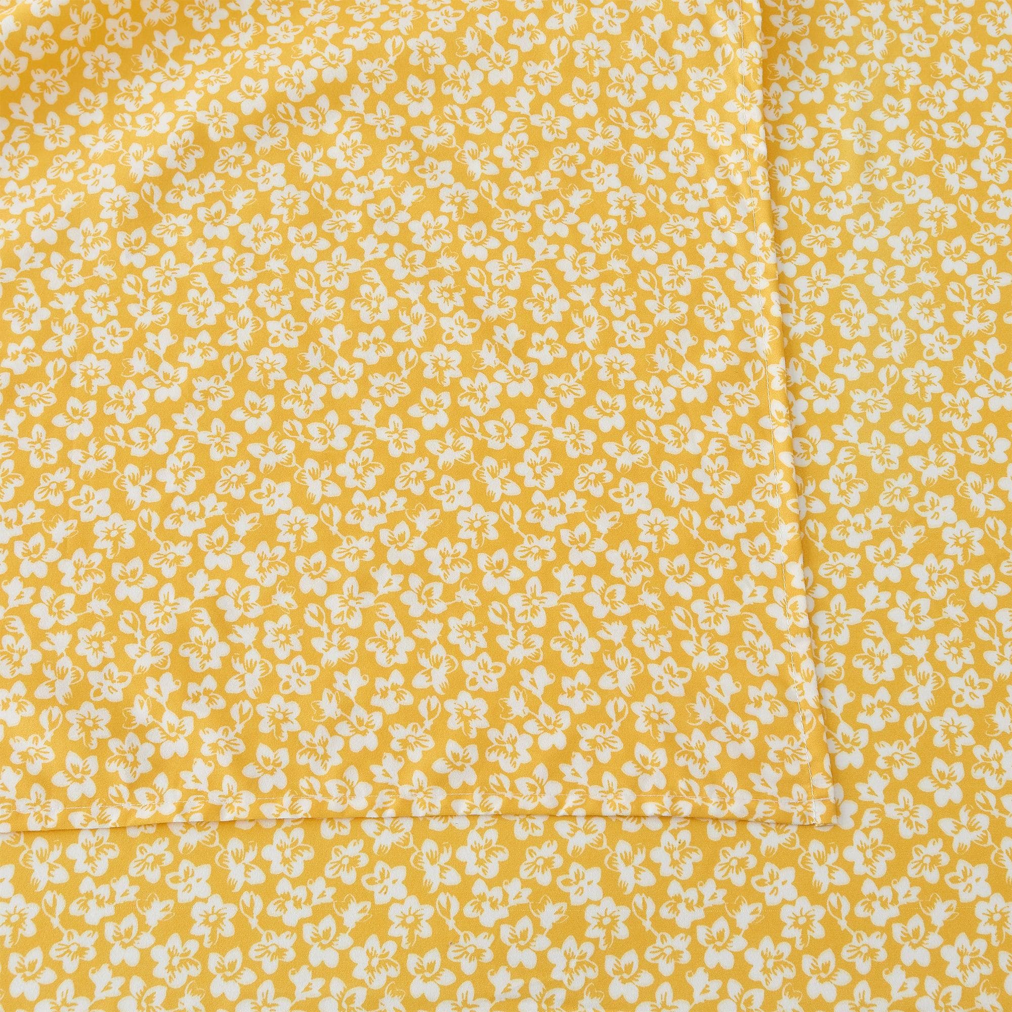 4 Piece Watercolor Floral Microfiber Sheet - Delia Collection - Image 10