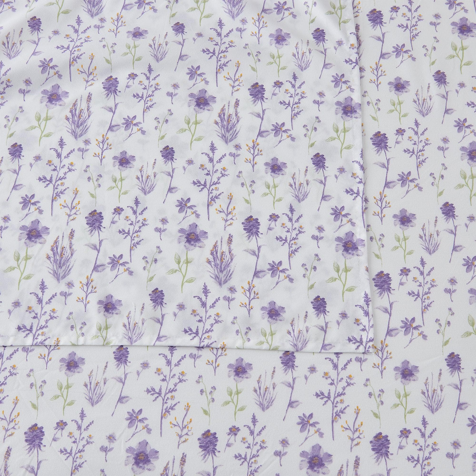 4 Piece Watercolor Floral Microfiber Sheet - Delia Collection - Image 15
